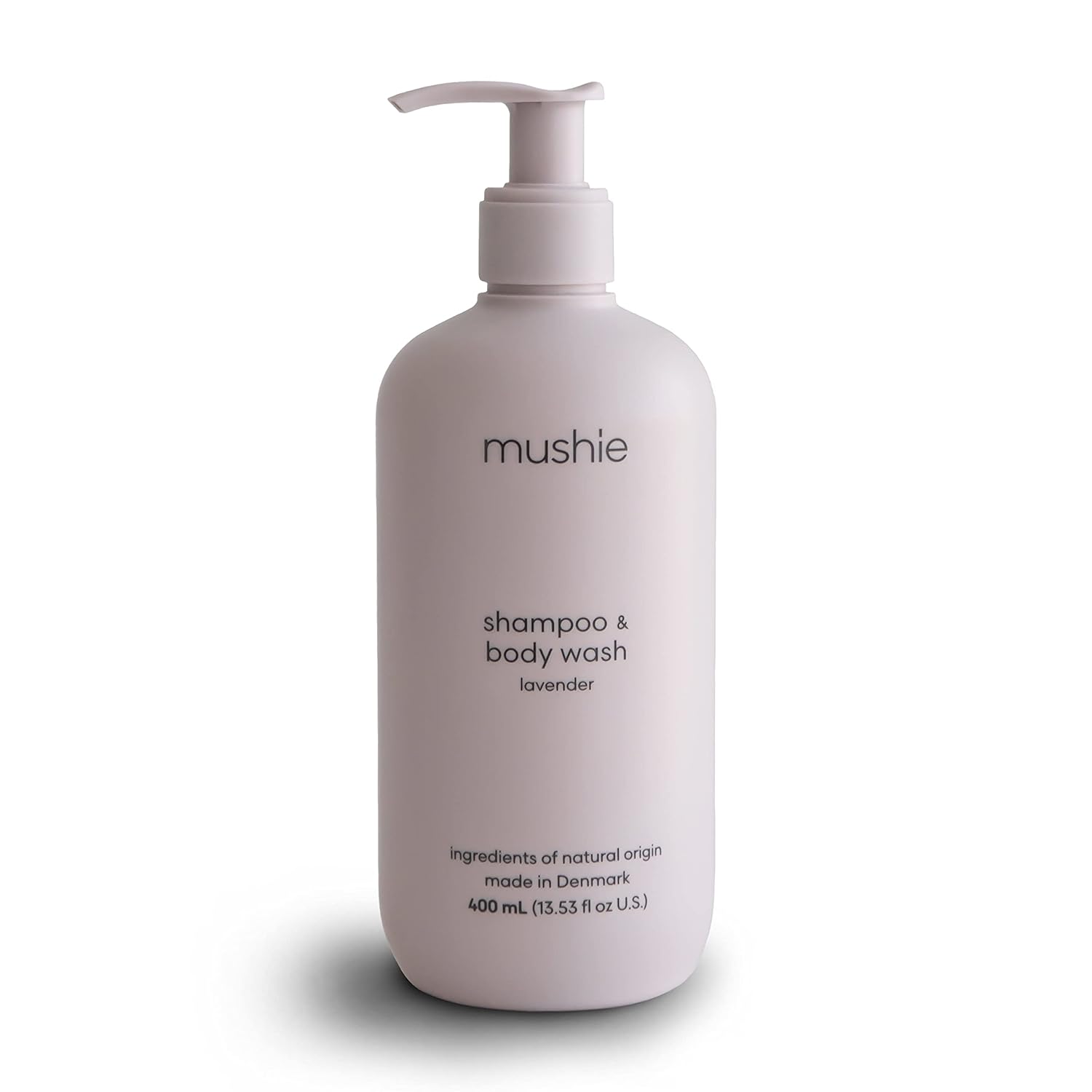 Mushie Baby Shampoo & Body Wash - 400 mL | Gentle & Natural Cleanser for Newborns & Toddlers | Perfect for Bath Time & Sensitive Skin Care