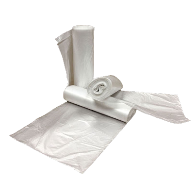 10-15 Gallon Clear 6 Mil Trash Can Liners - Heavy Duty Kitchen & Commercial Garbage Bags for Home, Office, Restaurant Use
