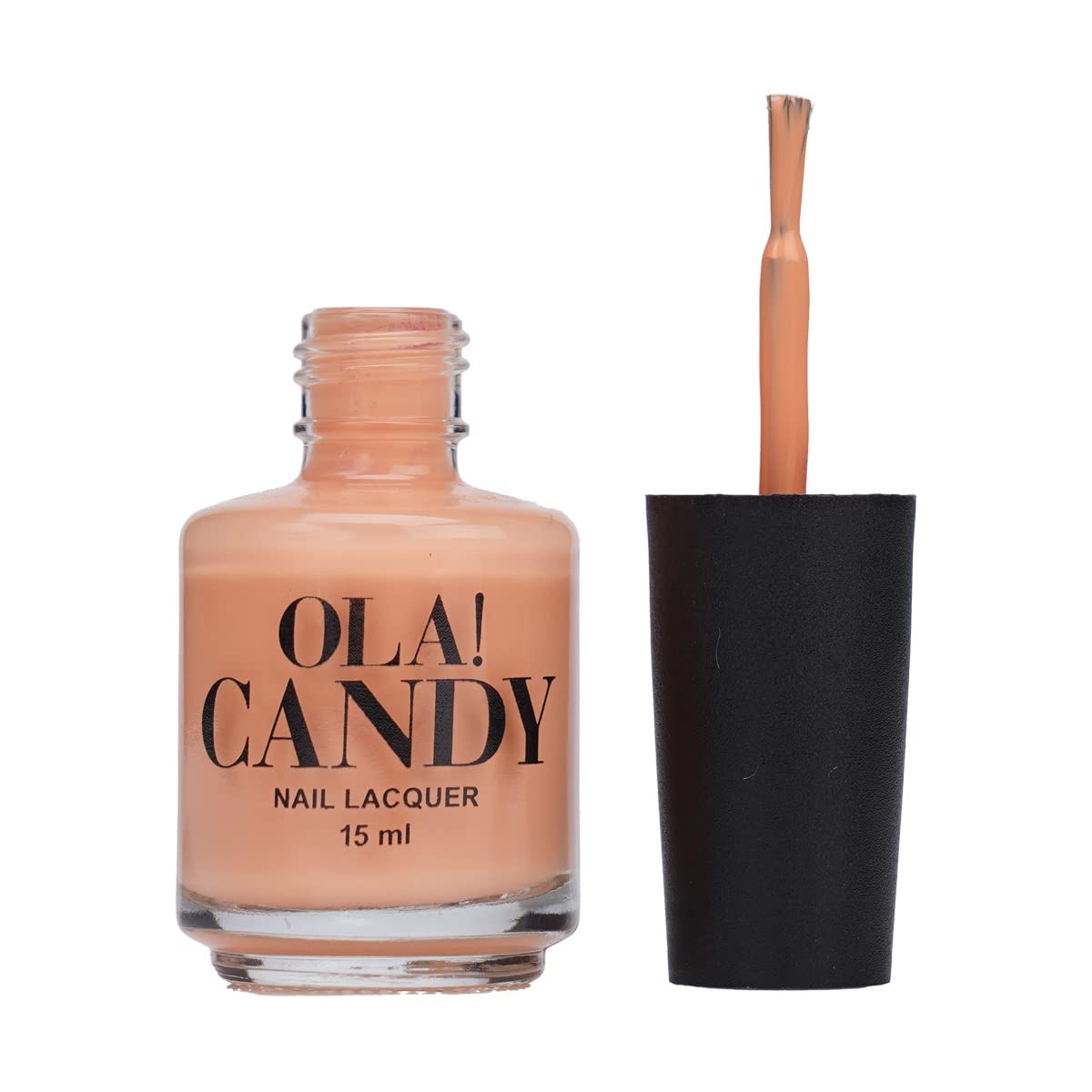 Ola Candy Peachy Keen Nail Polish - 15ml Long Lasting Vegan Nail Lacquer for Women - Perfect for Everyday Wear, Parties & Special Occasions