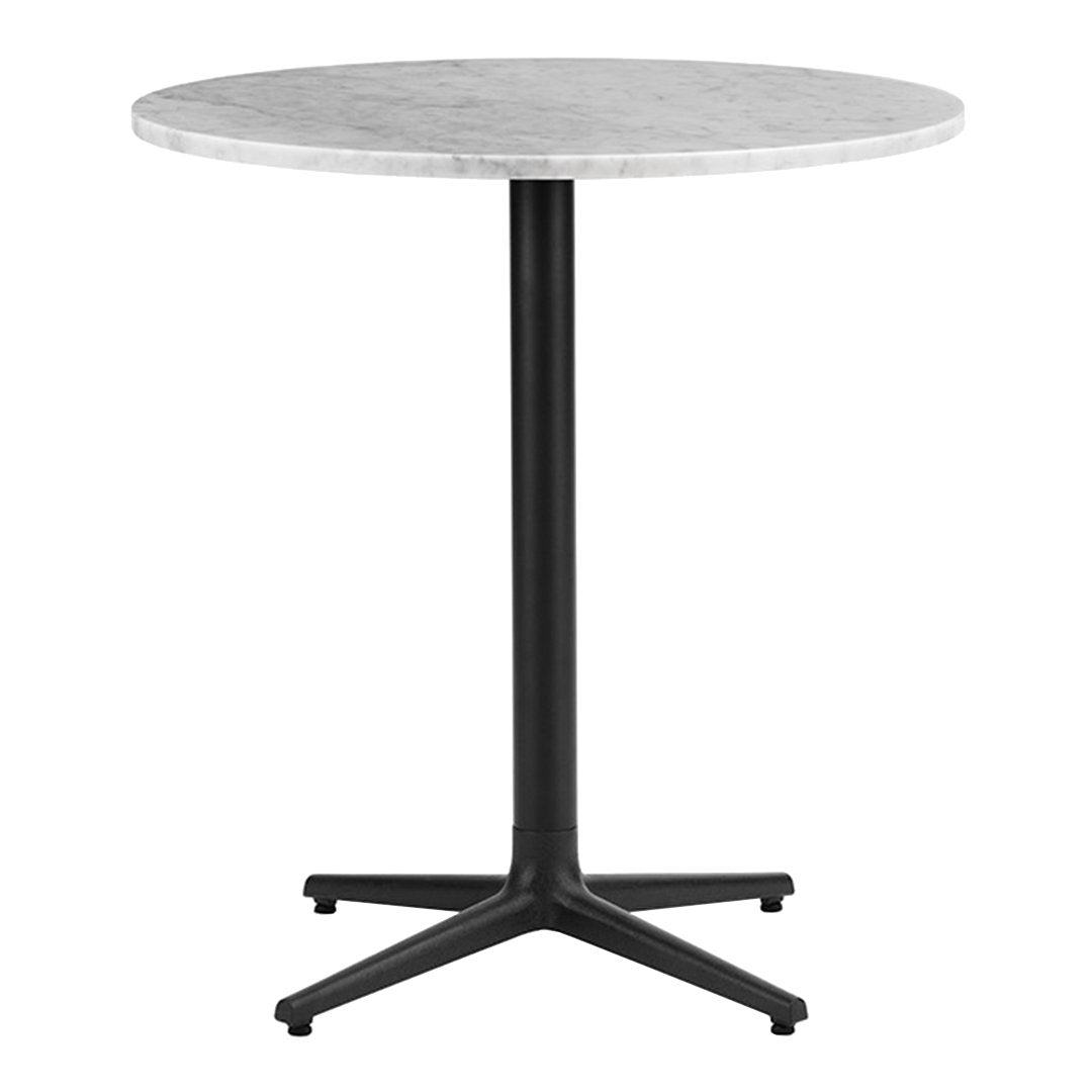 Round Outdoor Cafe Table - Aluminum All-Weather Patio Bistro Set for Garden, Deck, Poolside & Restaurant Dining - Commercial Grade Rust-Proof Design