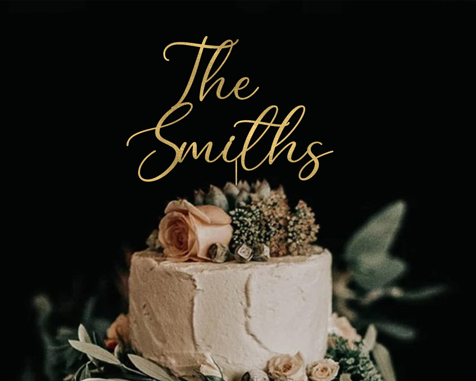Custom Wedding Cake Toppers - Personalized Bride & Groom Cake Topper for Weddings & Anniversaries - Perfect for Wedding Cakes, Anniversary Cakes & Special Celebrations