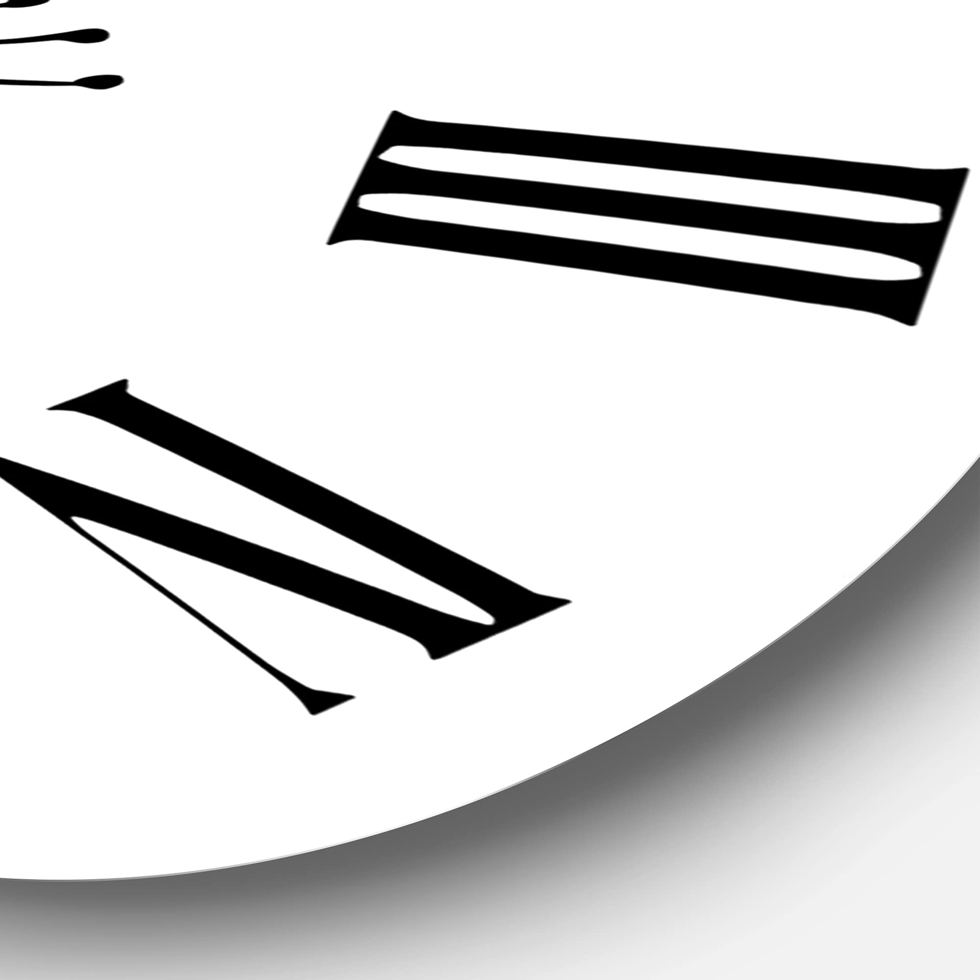 DesignQ Modern Abstract Floral Wall Clock - Minimalist Large Wall Art for Living Room, Bedroom & Office Decor | Perfect for Home, Office & Gift Giving