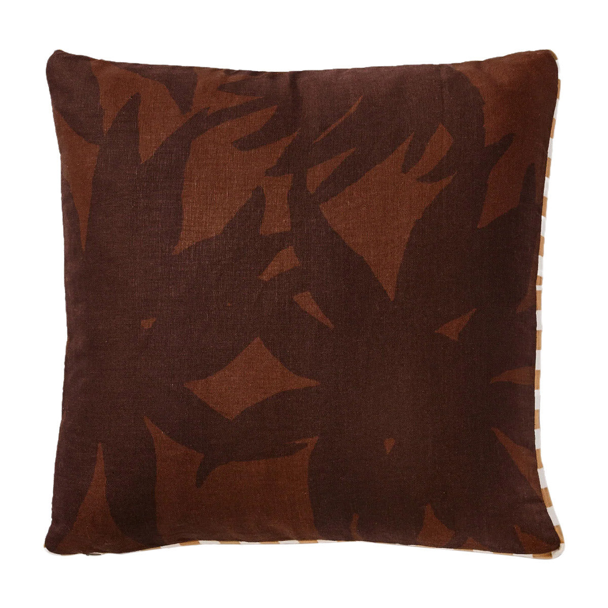 Premium Fleur Chocolate Cushion - Soft Decorative Throw Pillow for Sofa, Bed & Home Decor - Perfect for Living Room, Bedroom & Cozy Spaces