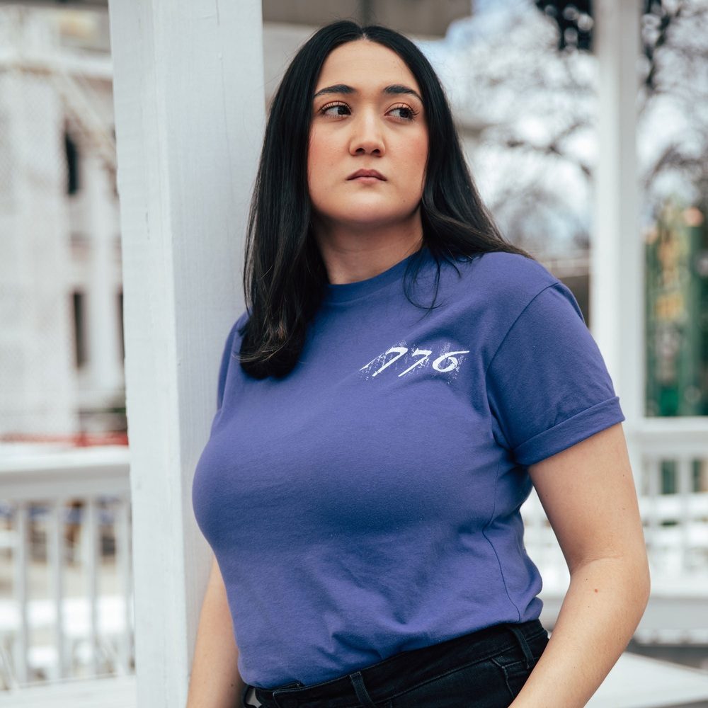 1776 American Flag Women's Boyfriend Fit T-Shirt | Vintage Patriotic Graphic Tee for Casual Wear & 4th of July Celebrations