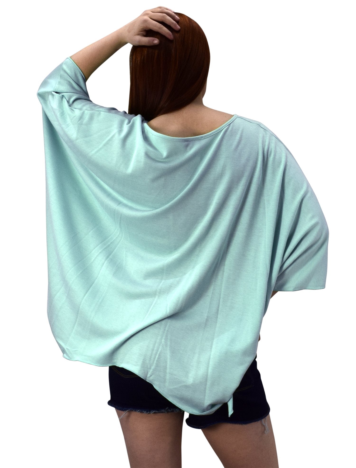 Women's Oversized Lunic Tops with Loose Silhouette & Asymmetrical Hem - Comfortable Boho Chic Blouse for Casual Wear, Layering, and Office Outfits
