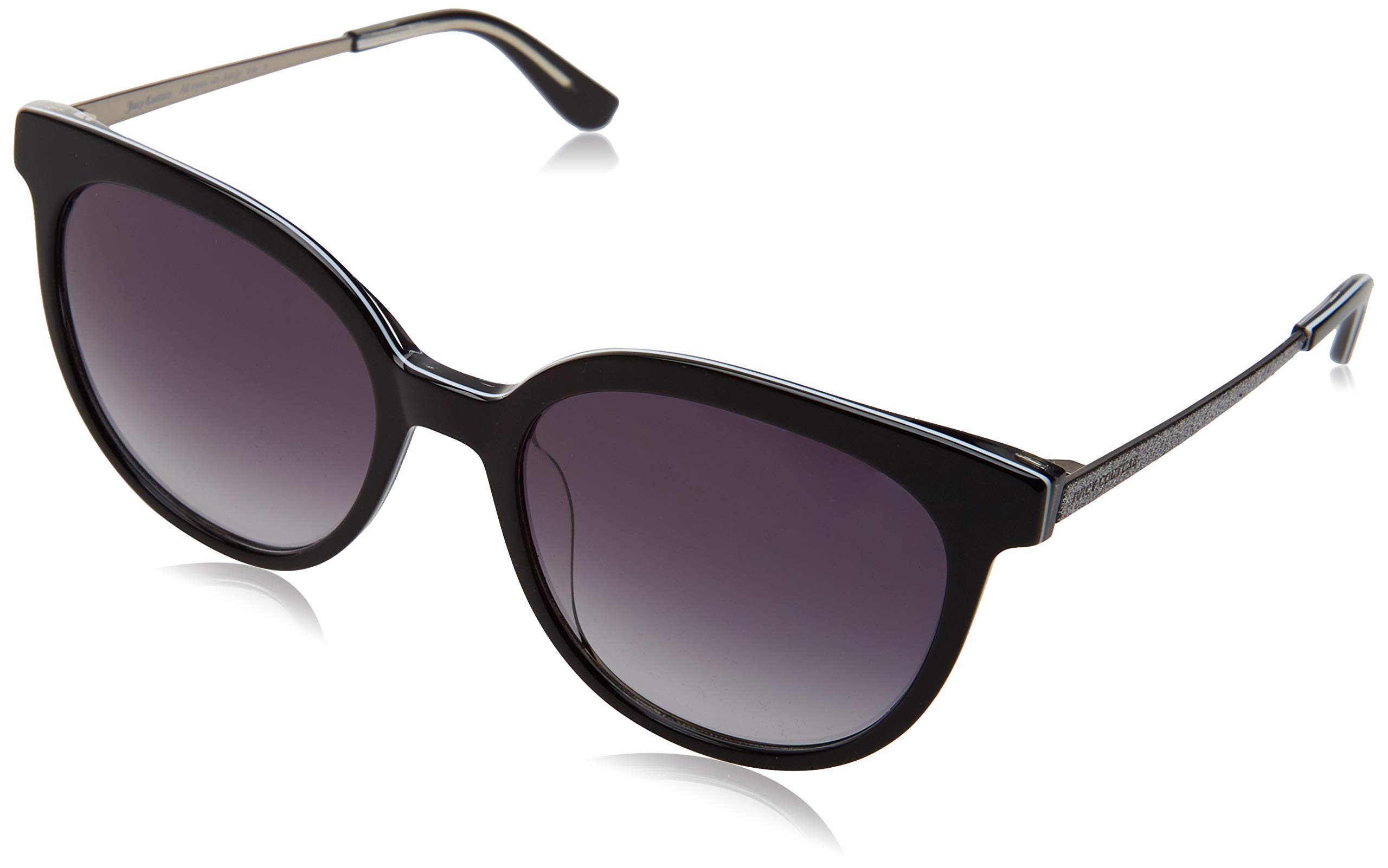Juicy Couture 610 Sunglasses - Black / Dark Gray Gradient Polarized Lenses for Women - UV Protection, Fashionable & Comfortable for Outdoor Activities, Beach, Driving