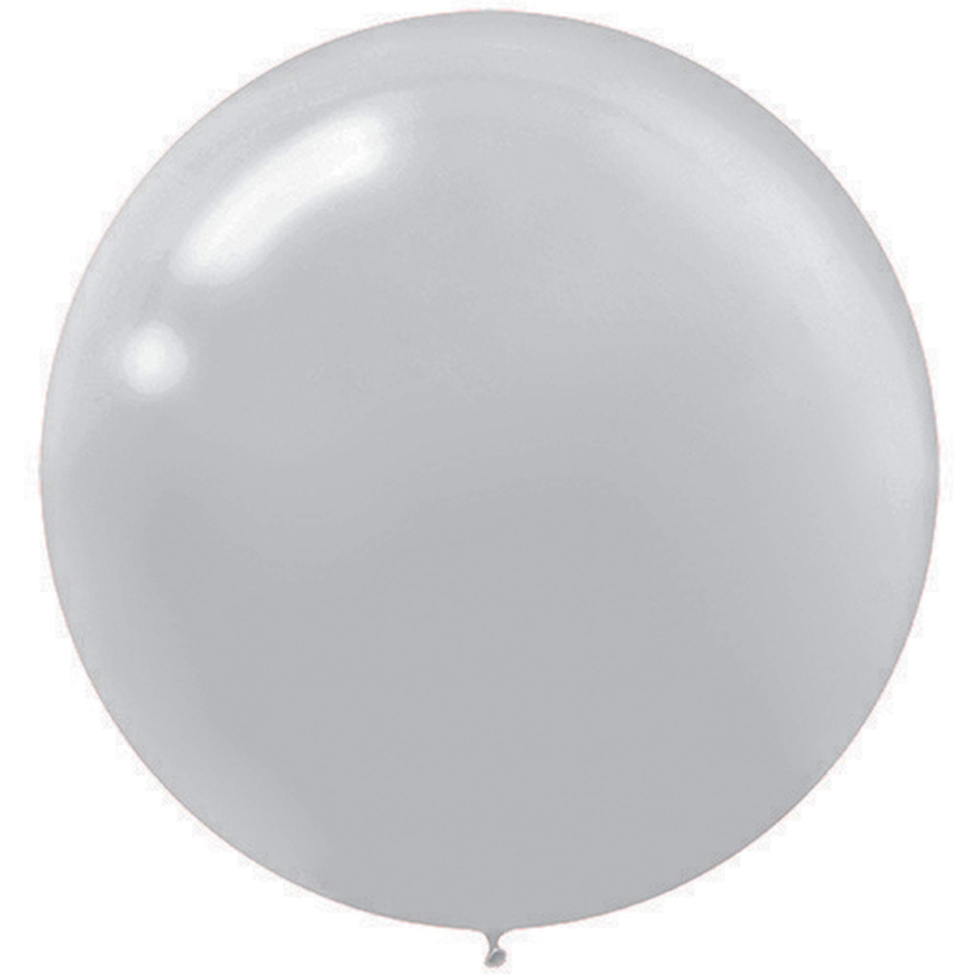 24 Inch Silver Pearlized Latex Balloons (Pack of 4) - Elegant & Durable Party Decorations for Birthdays, Weddings, Anniversaries & Special Events - Perfect for Ceiling Decor, Photo Backdrops & Celebration Centerpieces