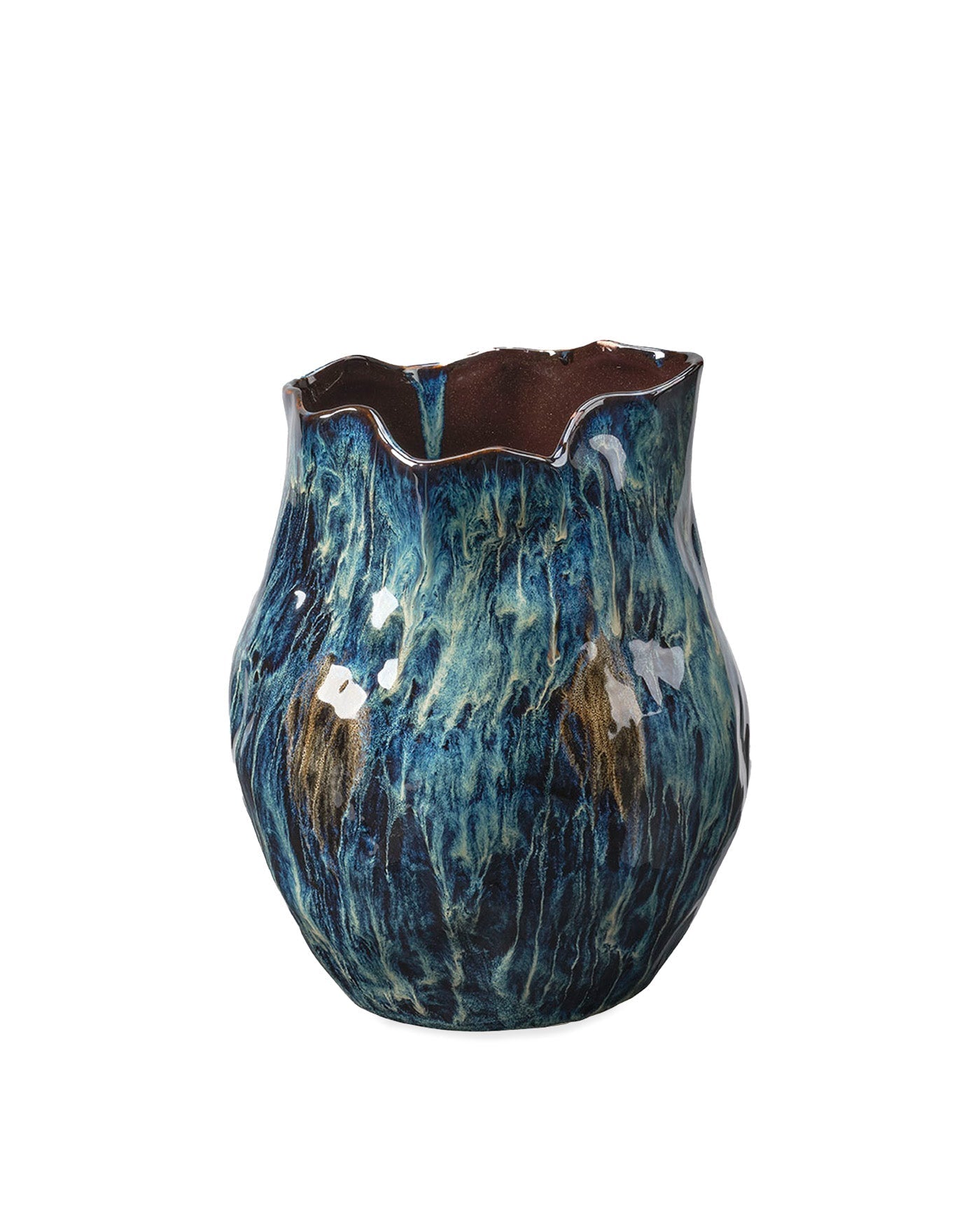 Whirl Vase Small - Elegant Ceramic Decorative Vase for Home & Office Decor - Perfect for Flowers, Centerpieces, and Modern Interior Design