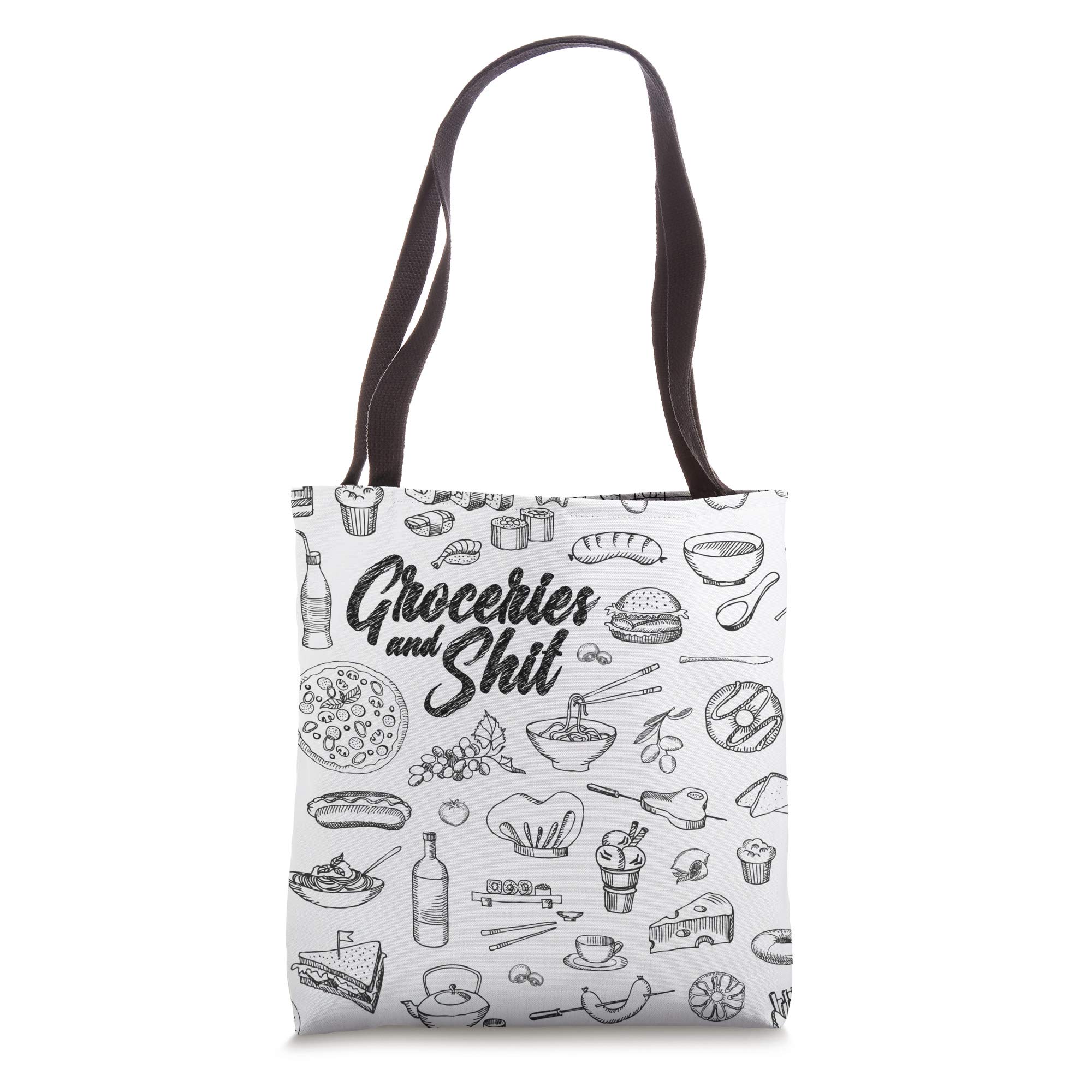 Eco-Friendly Groceries & Essentials Tote Bag - Durable Reusable Shopping Bag for Grocery Shopping, Farmers Market & Daily Use