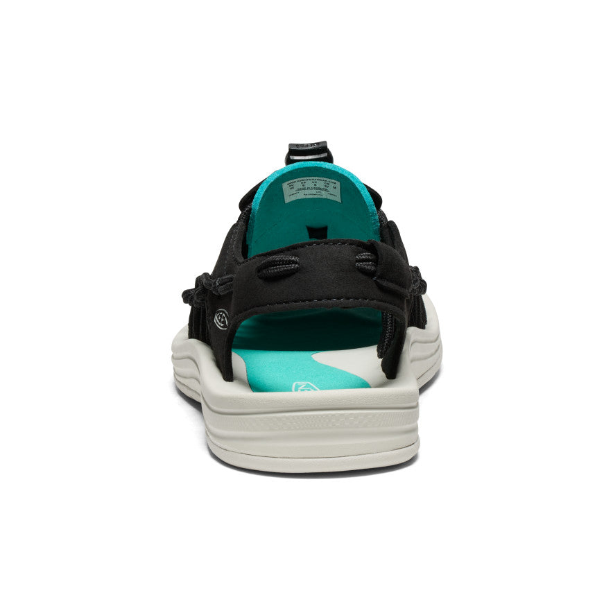 UNEEK Men's Breathable Comfort Sneakers - Black/Bright Aqua | Lightweight Walking Shoes for Men | Perfect for Gym, Running & Casual Wear