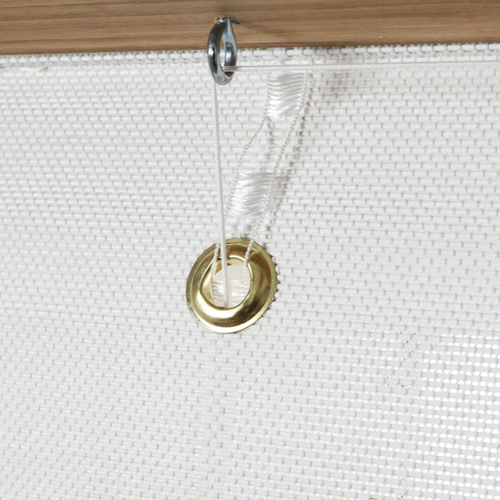 Sybil Bamboo Roman Shade - White Window Blinds for Natural Light Control & Privacy | Perfect for Living Room, Bedroom, or Office Decor