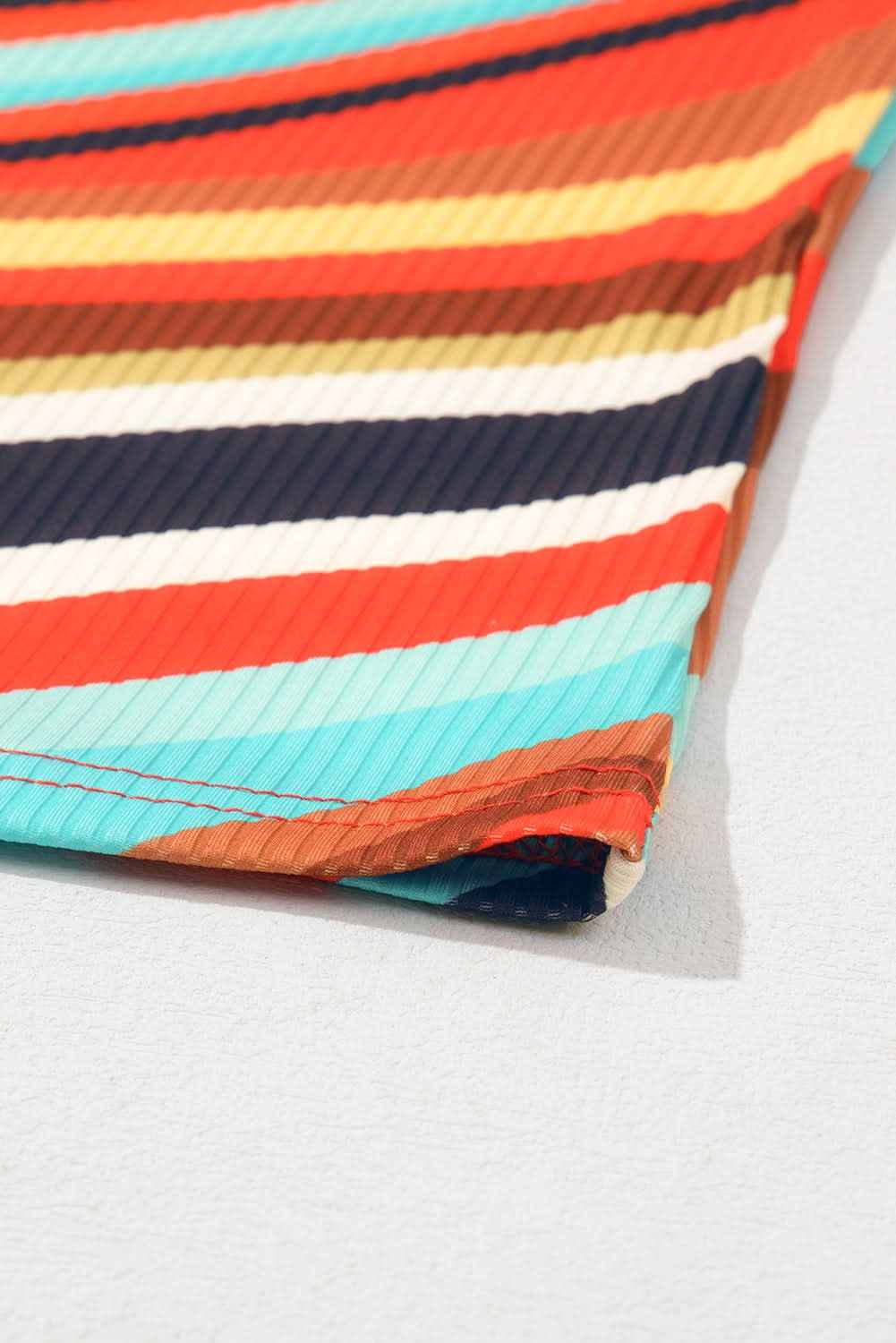 Stylish Multicolor Striped Tank Top for Women - Trendy Summer Casual Wear, Perfect for Beach, Travel & Daily Outfits