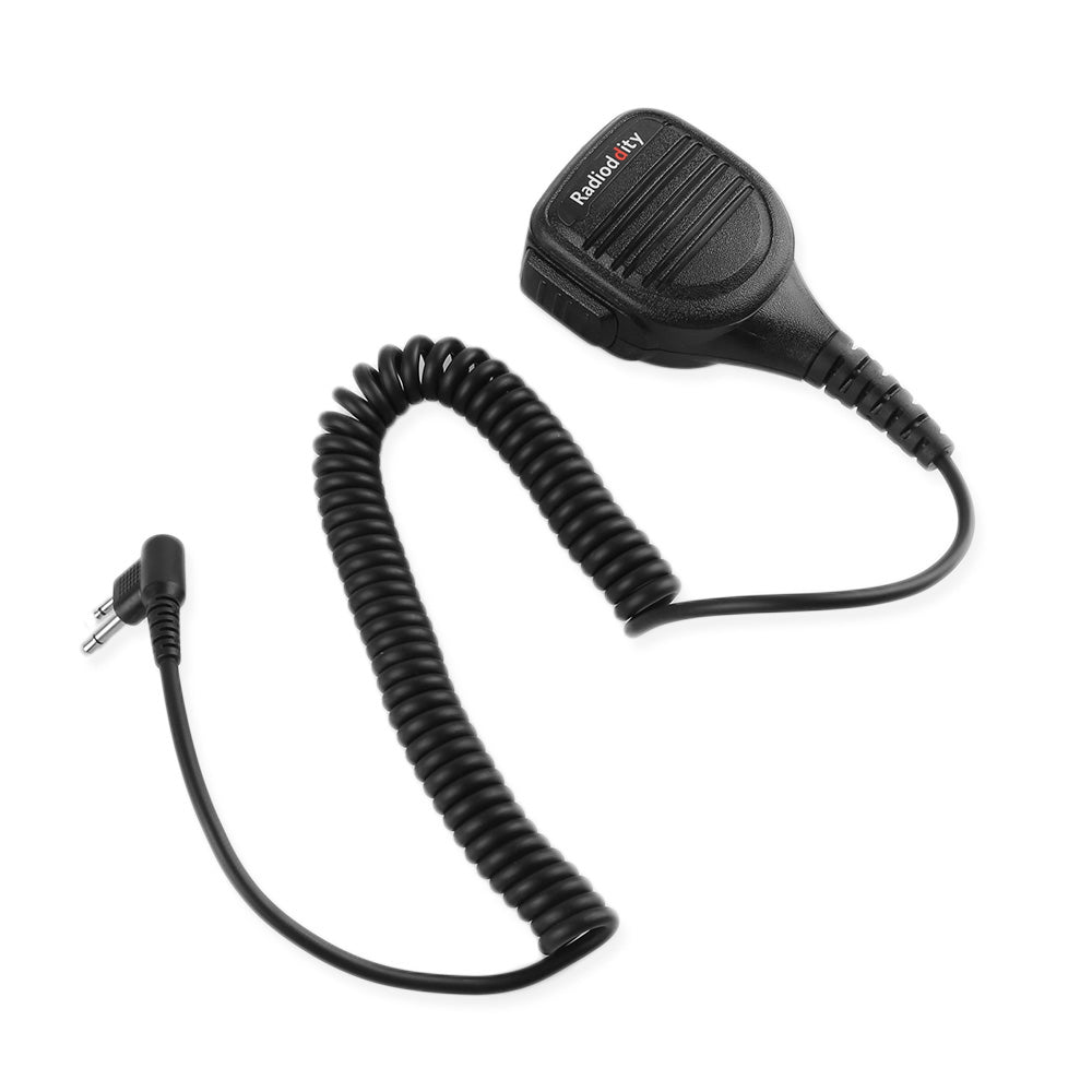 2 Pin PTT Speaker Microphone for Motorola Two-Way Radios - Compatible with Motorola Walkie Talkies, Clear Audio for Construction, Security & Outdoor Activities