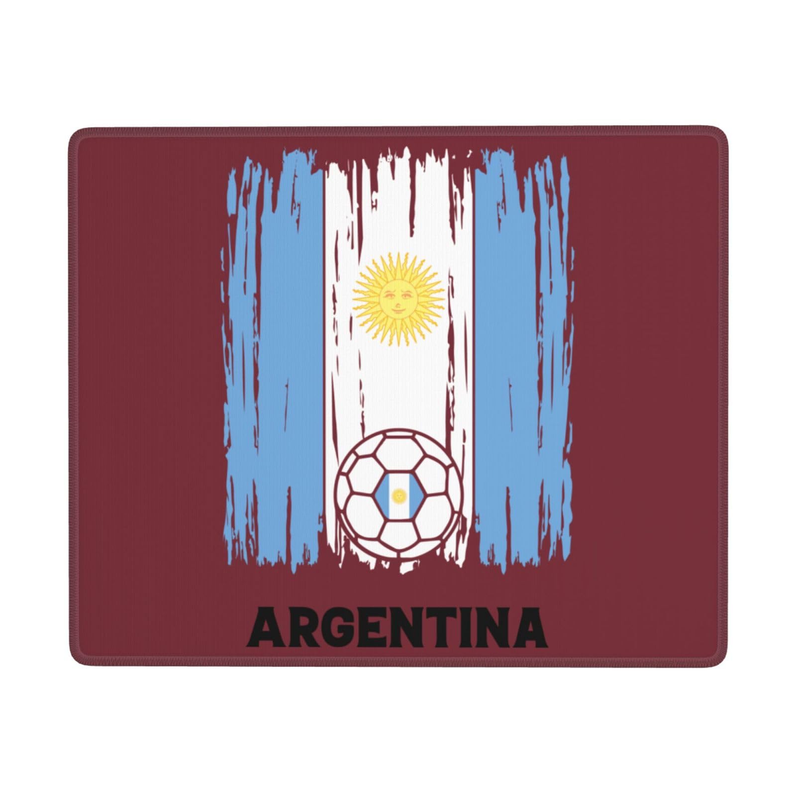 SIYTUAU Argentina Football Flag Mouse Pad - Waterproof Non-Slip Rubber Gaming Mouse Pad (7x9 inches) for Laptop, Office & PC - Perfect for Soccer Fans & Gamers