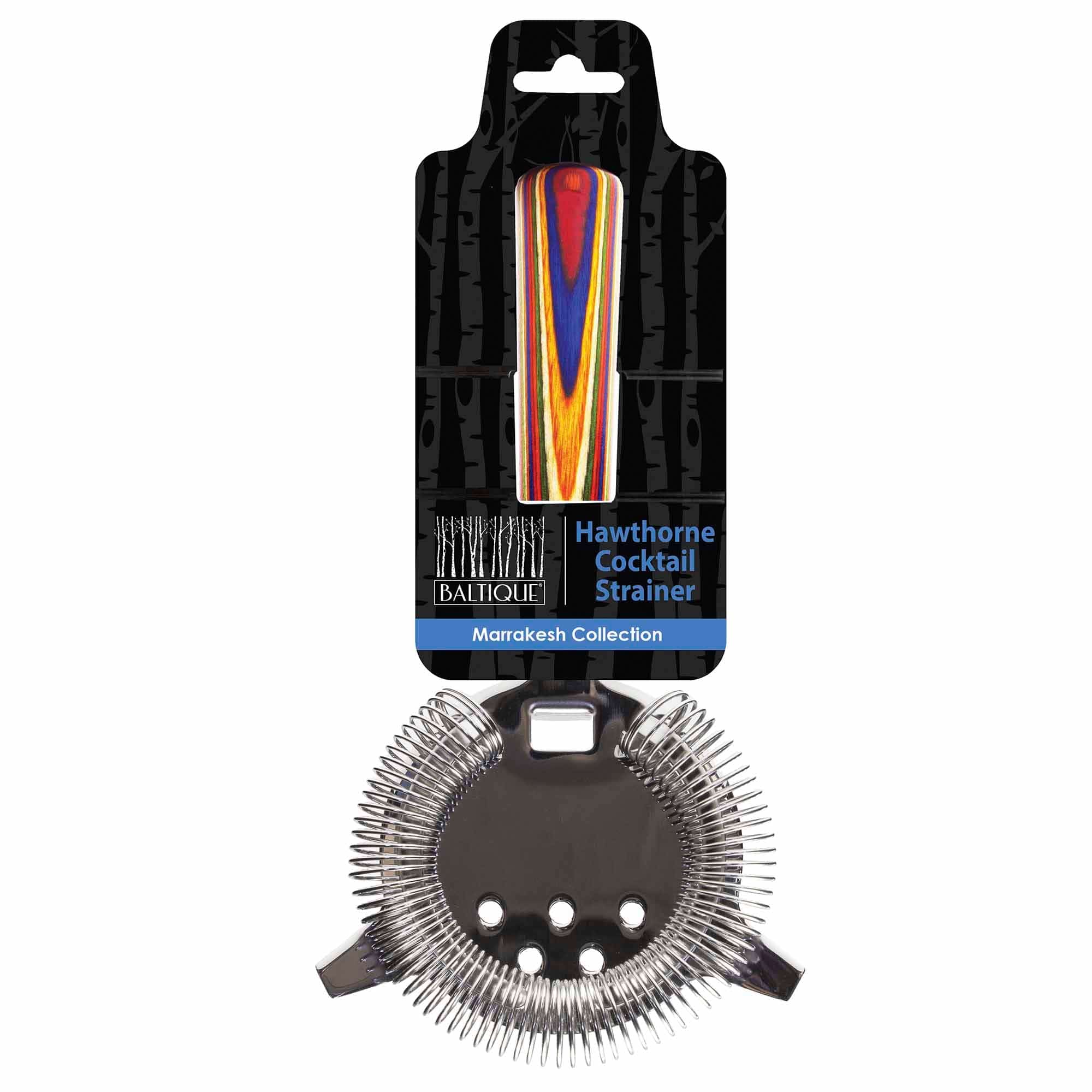 Baltique® Marrakesh Collection Hawthorne Cocktail Strainer - Premium Bar Tool for Mixing & Serving Cocktails - Perfect for Home Bars, Parties & Professional Bartenders
