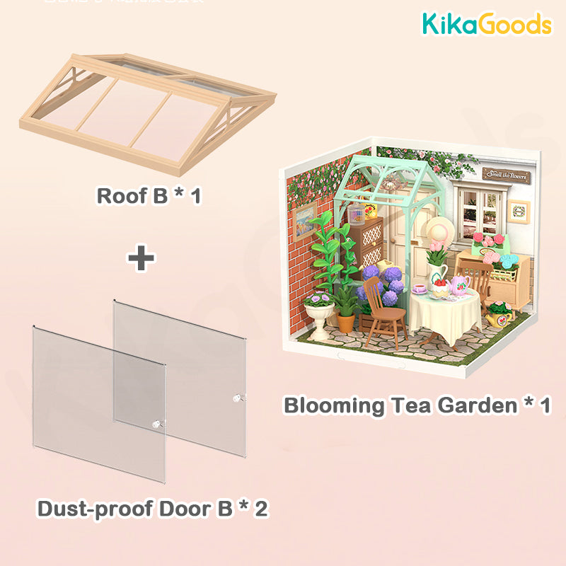Rolife Super Creator DIY Miniature House Kit - Blooming Tea Garden Model Building Set for Adults & Teens | Perfect for Home Decor, Gift Giving & Relaxation