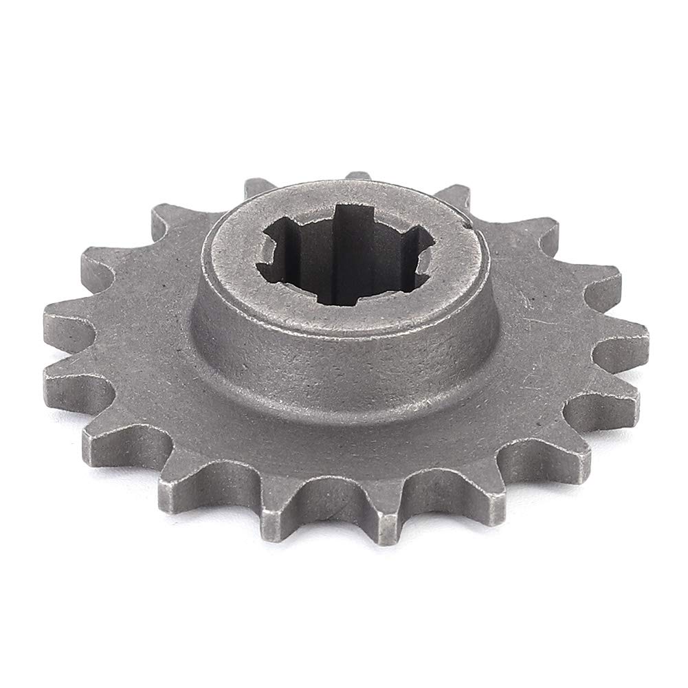 Qiilu 17T Gearbox Sprocket for 47cc 49cc 2-Stroke ATV Quad Dirt Bike Mini Bicycle Motorcycle - Replacement Transmission Sprocket for Off-Road Riding & Mini Bike Upgrades