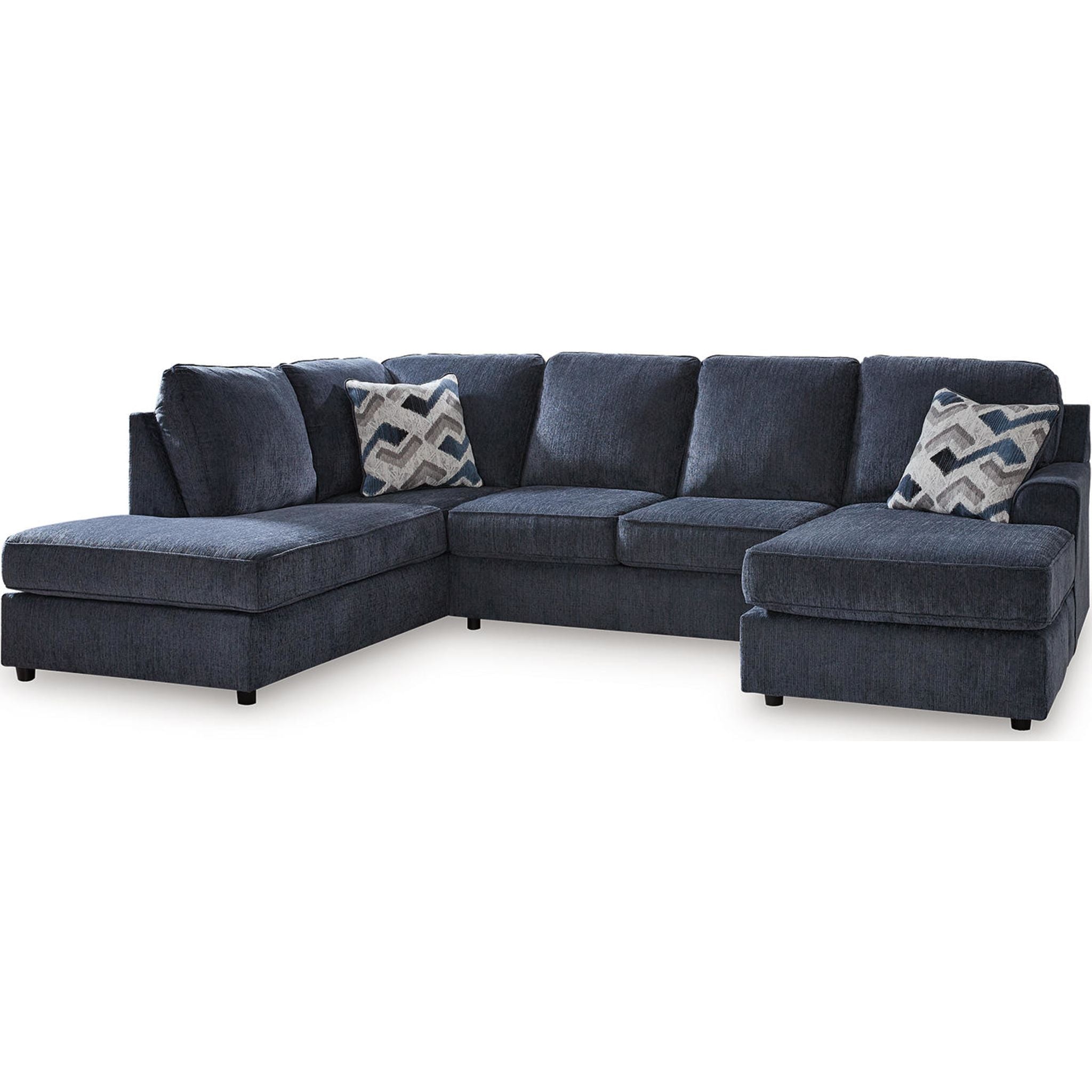 Albar Place 2-Piece Sectional Sofa with Chaise Lounge - Modern L-Shaped Couch for Living Room, Apartment & Small Spaces