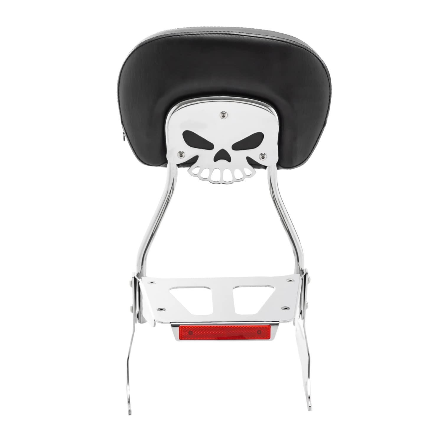 Yamaha XVS 950 V Star 950 Sissy Bar with Backrest & Luggage Rack (2009-2017) - Heavy Duty Powersports Rear Seat Support for Motorcycle Touring & Long Rides