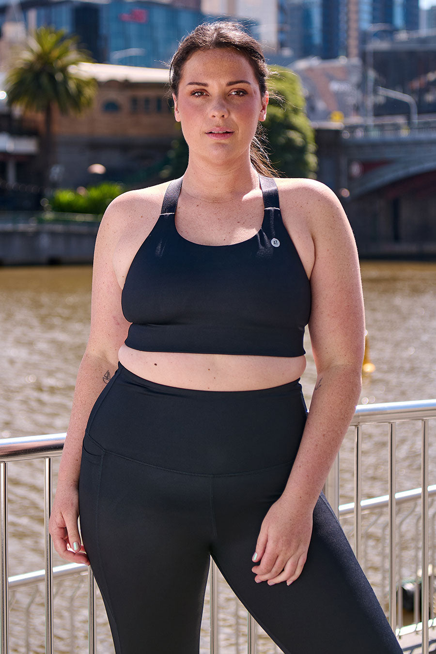 Adjustable Utility Move Bra - Comfortable & Supportive for Yoga, Running & Daily Wear - Black