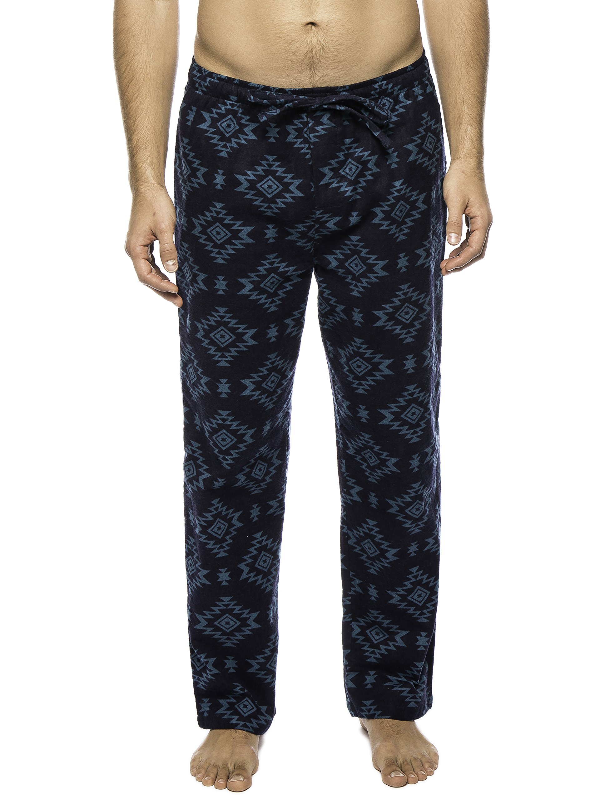 Premium Twin Boat Print Men's Pajama Pants - 100% Cotton Flannel Lounge Pants for Sleep & Relaxation - Soft Comfortable Sleepwear for Home, Travel and Gift Giving