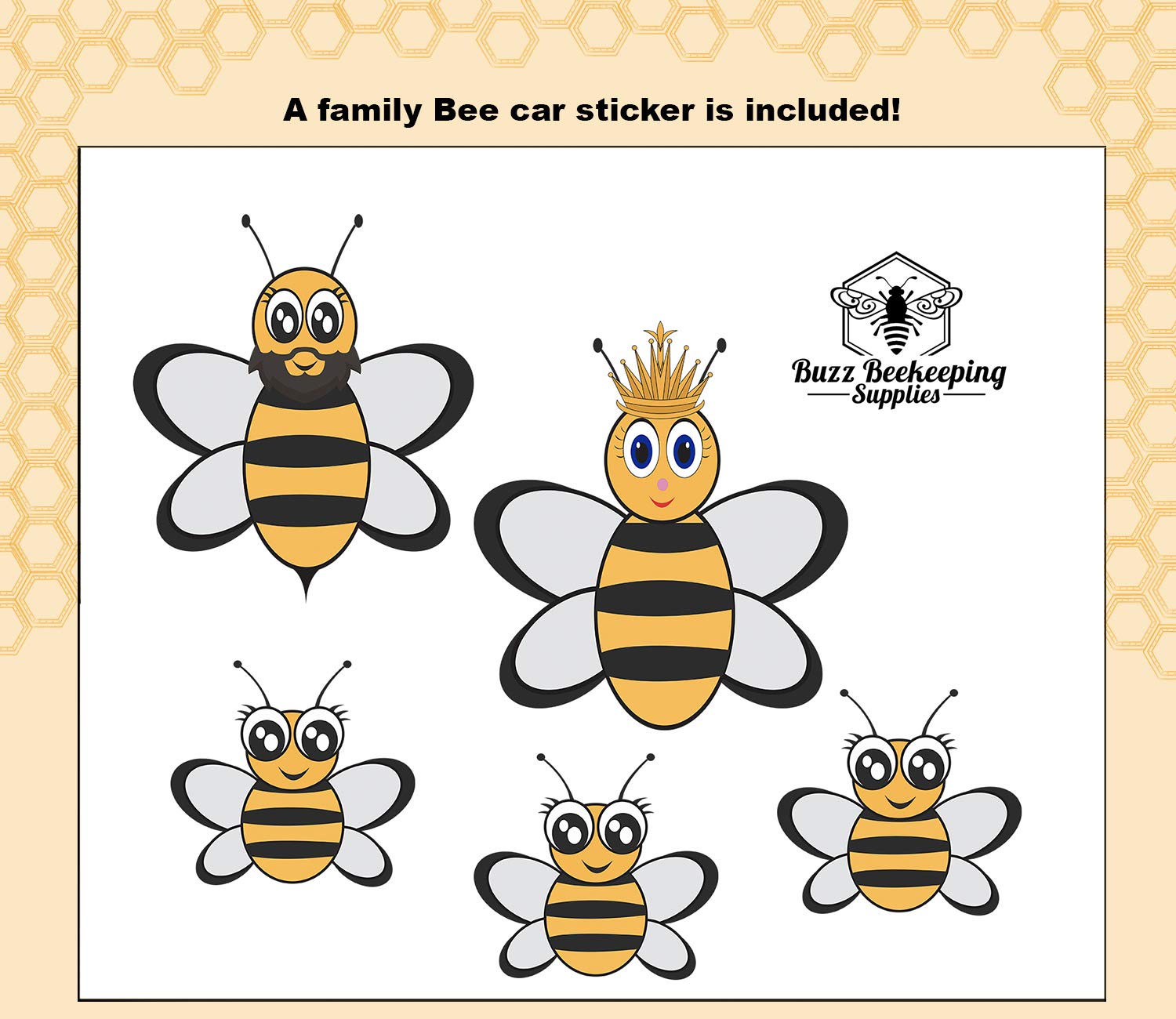 Premium Ventilated Beekeeping Suit with Goatskin Gloves & Bee Stickers - YKK Metal Zippers for Men & Women - Total Protection Beekeeping Gear with Self-Supporting Round Veil - 8 Pockets & Easy On/Off Design (XS) - Perfect for Beekeeping, Honey Harvesting & Apiary Work