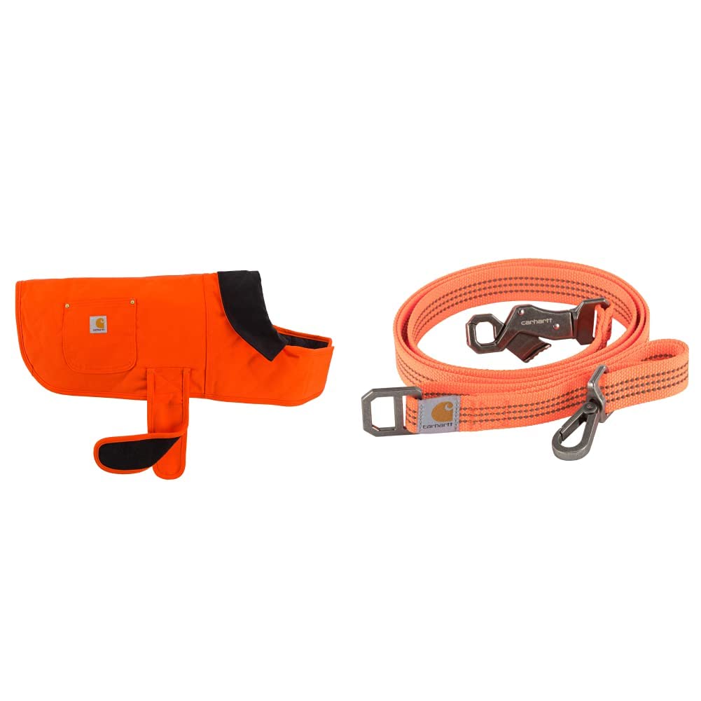 Carhartt Insulated Duck Dog Chore Coat for Pets - Warm Winter Dog Jacket for Cold Weather, Outdoor Adventures & Daily Walks