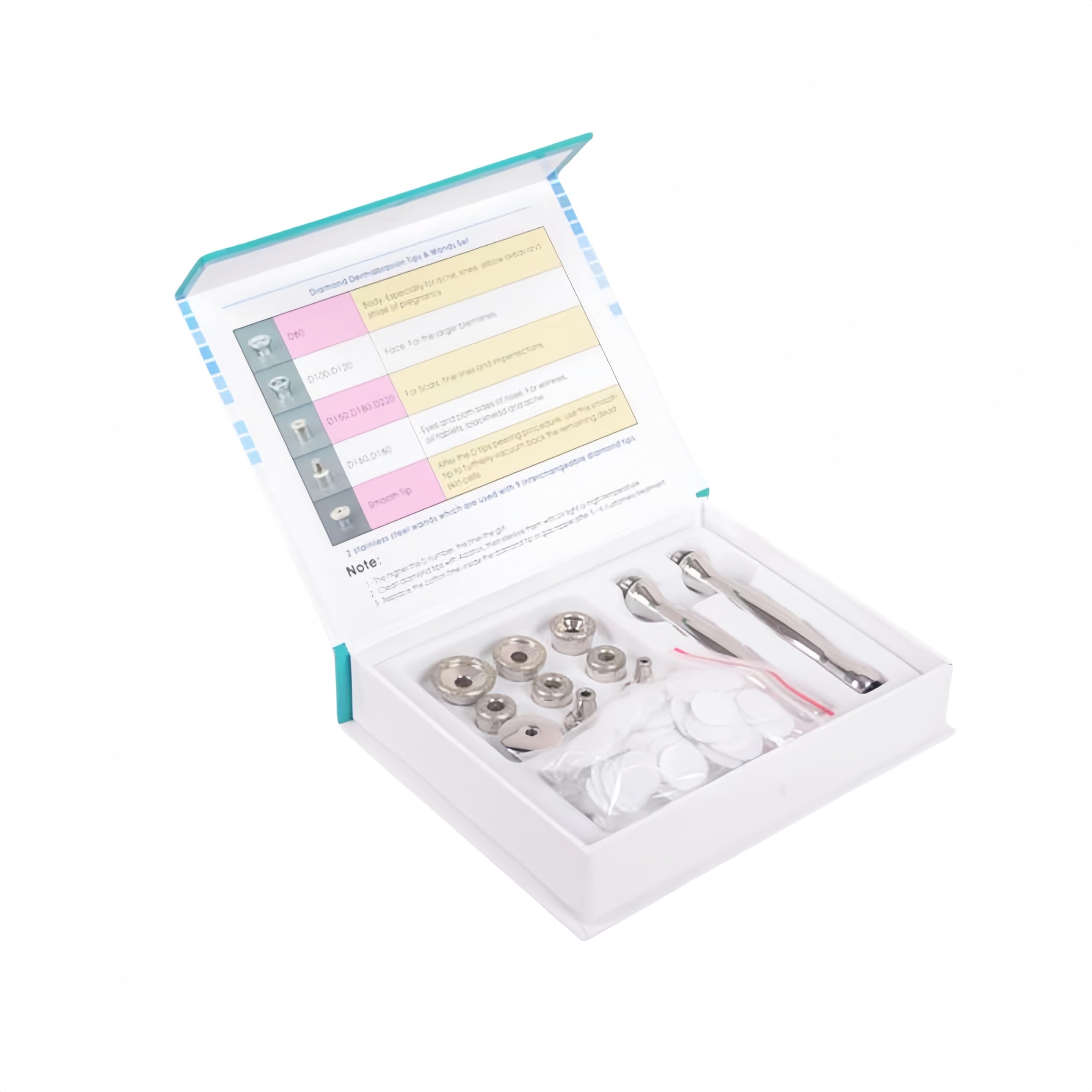 Professional Diamond Microdermabrasion Kit with 9 Diamond Tips & 2 Wands - At-Home Facial Exfoliation for Glowing Skin | Perfect for Anti-Aging, Acne Scars & Skin Rejuvenation