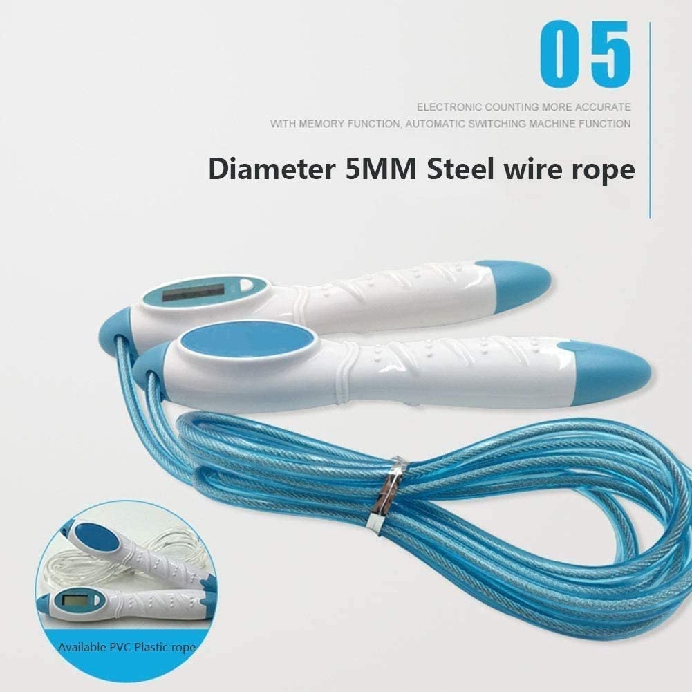 Tangle-Free Speed Jump Rope for Fitness - Adjustable Skipping Rope for Workout, Home Exercise & Weight Loss | Perfect for Cardio Training, Boxing & CrossFit (Blue)
