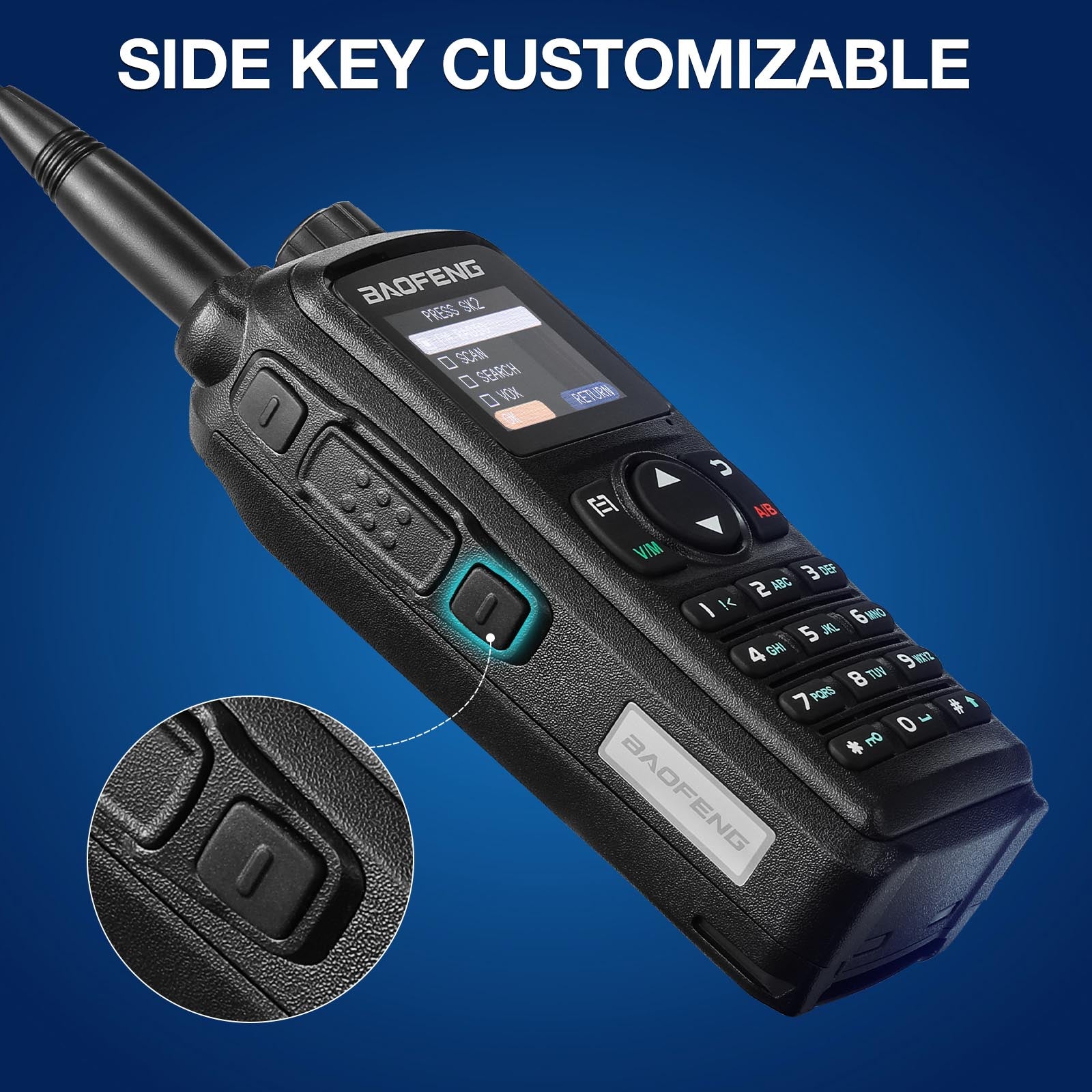 Baofeng UV-28 Plus Tri-Band 10W Two-Way Radio with GPS, APP Programming, 1.77