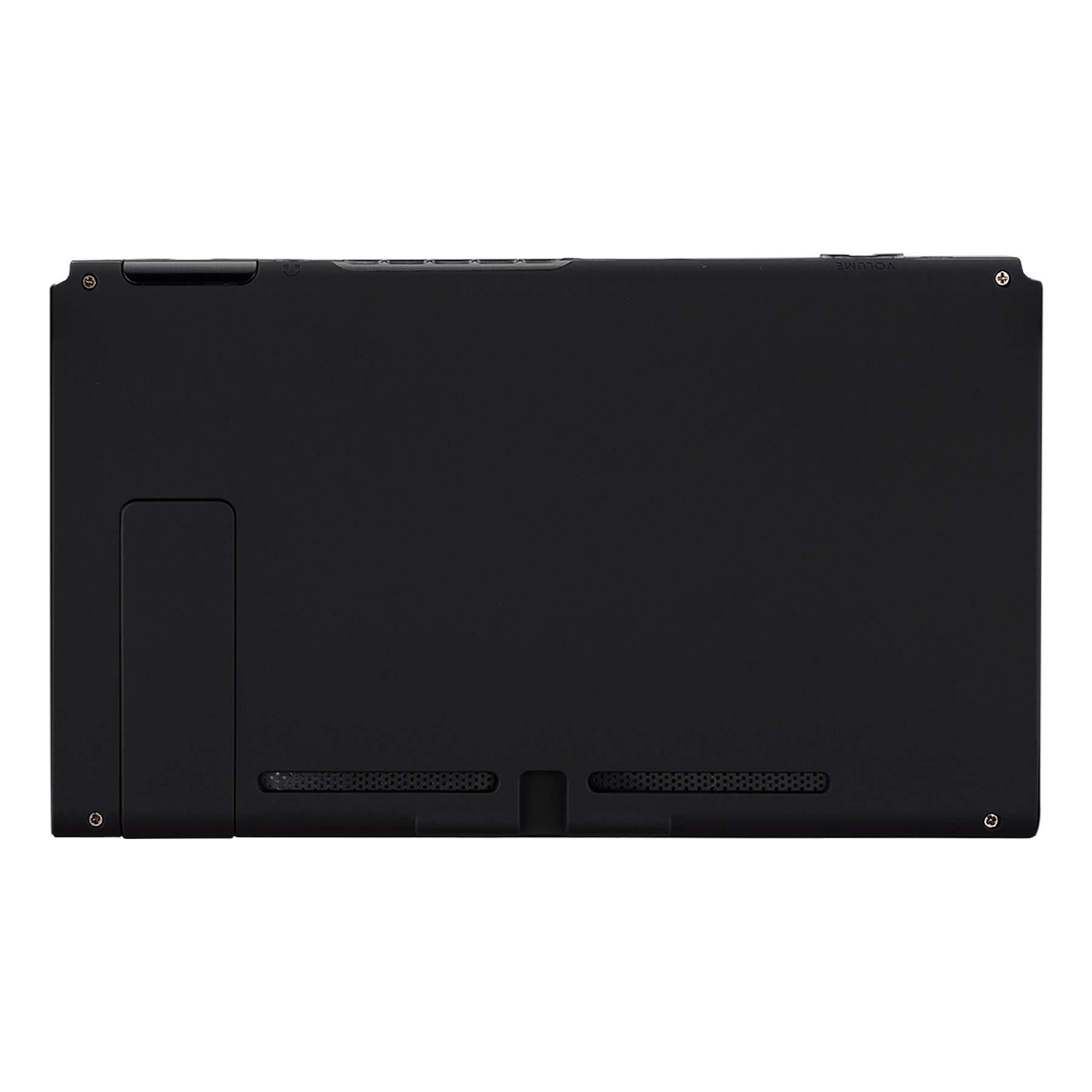 eXtremeRate Soft Touch Grip Back Plate & Joycon Housing Shell for Nintendo Switch (D-Pad Version) - DIY Replacement Shell with Full Set Buttons - Black - Perfect for Gaming Comfort & Customization