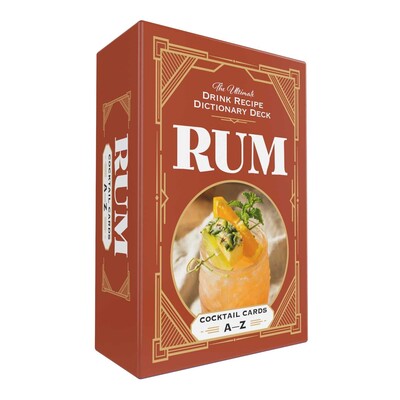 Premium Rum Cocktail Recipe Cards - 50 Classic & Creative Rum Drink Ideas for Home Bartenders & Entertaining | Perfect for Parties, Gifts & Mixology Enthusiasts