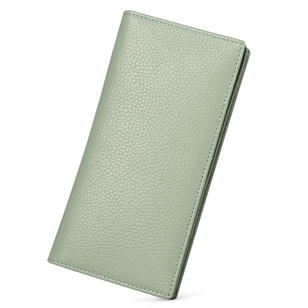 GOIACII RFID Blocking Women's Wallet - Ultra Slim Genuine Leather Credit Card Holder & Clutch Purse for Everyday Use, Travel, and Business