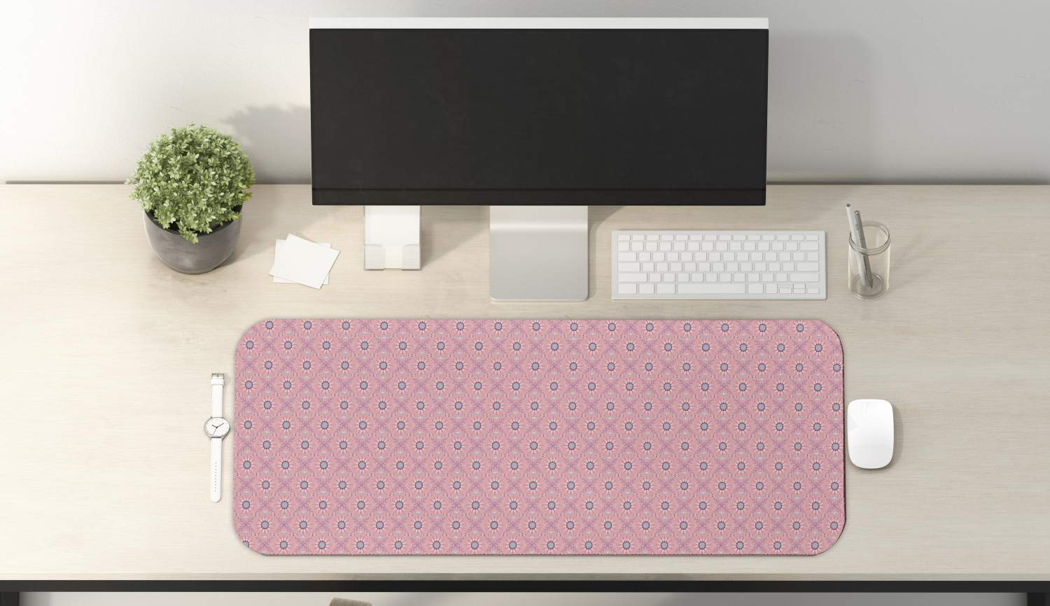 Ambesonne Boho Floral Computer Mouse Pad - Large 31