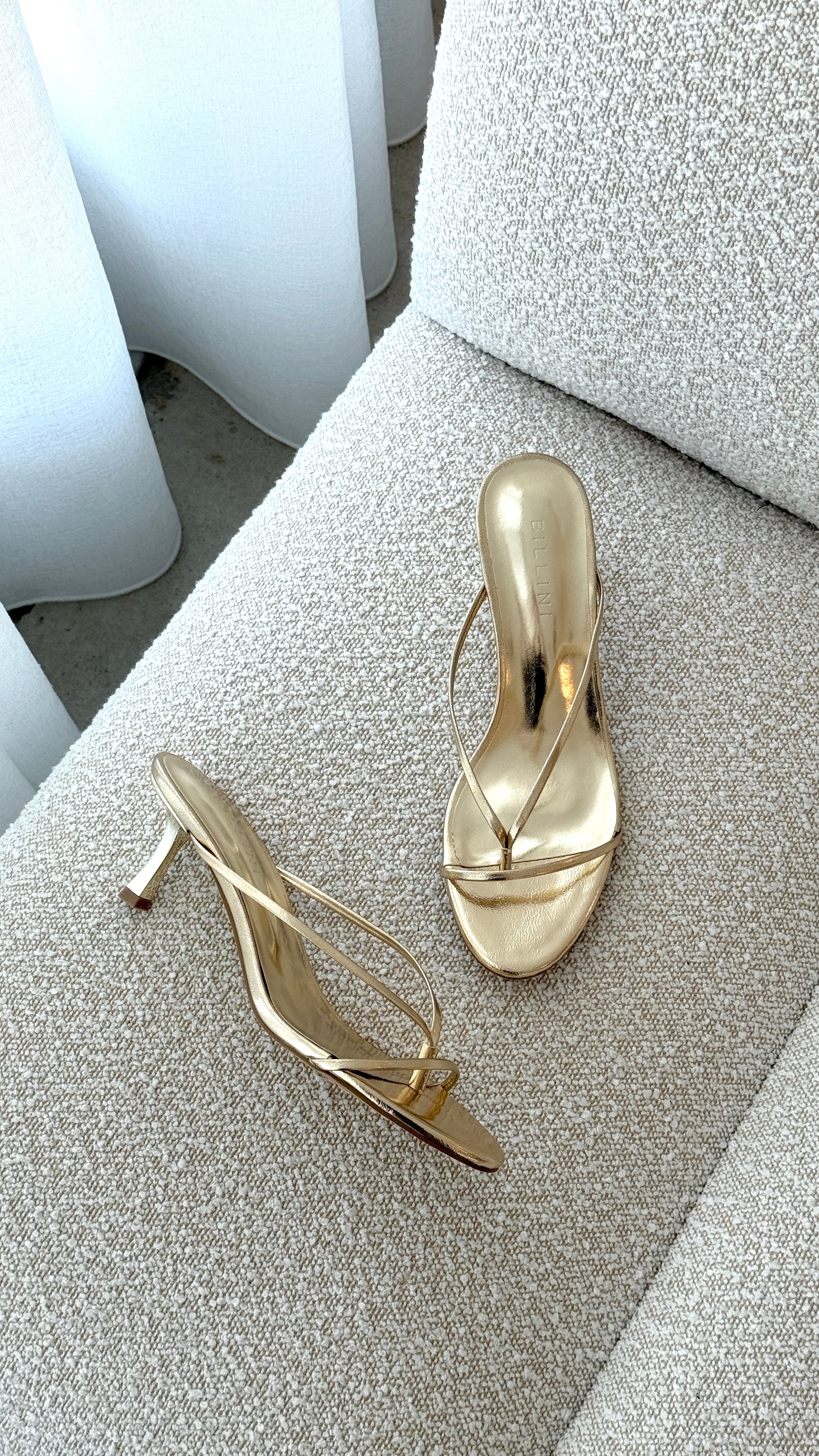 Gillie Heel Gold Metallic Women's Fashion Shoes - Elegant & Comfortable for Parties, Weddings & Evening Events