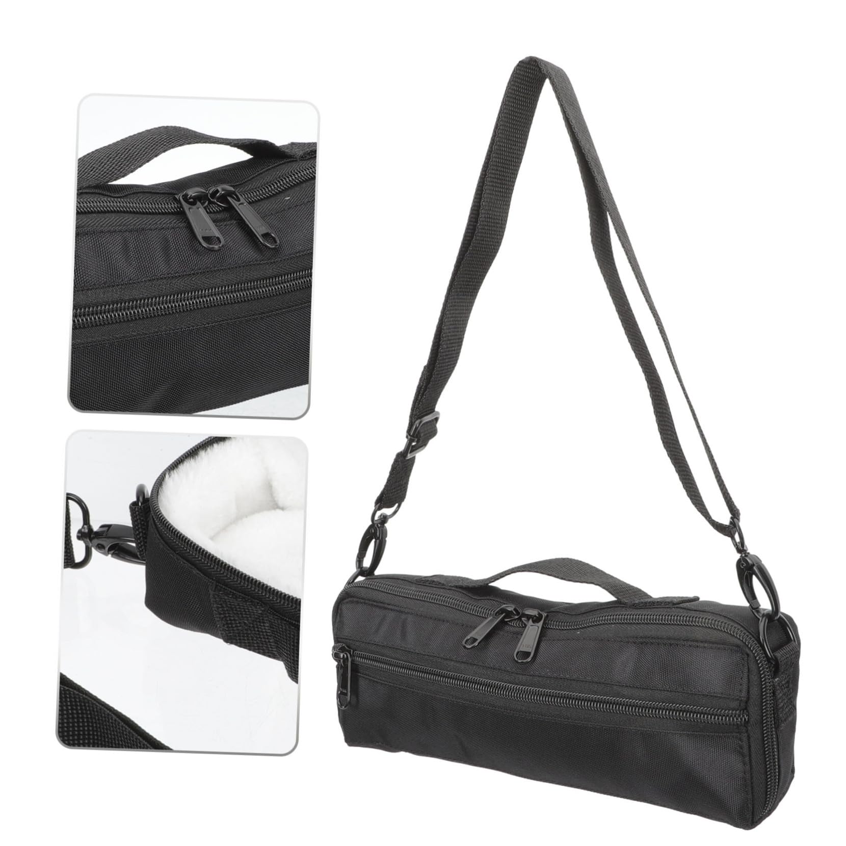 ERINGOGO Piccolo Bag - Otomatone Piccolo Pouch & Trumpet Storage Holder - Canvas Tote Case for Music Instruments - Handheld Organizer with Shoulder Strap - Perfect for Band Practice, Music Lessons & Travel