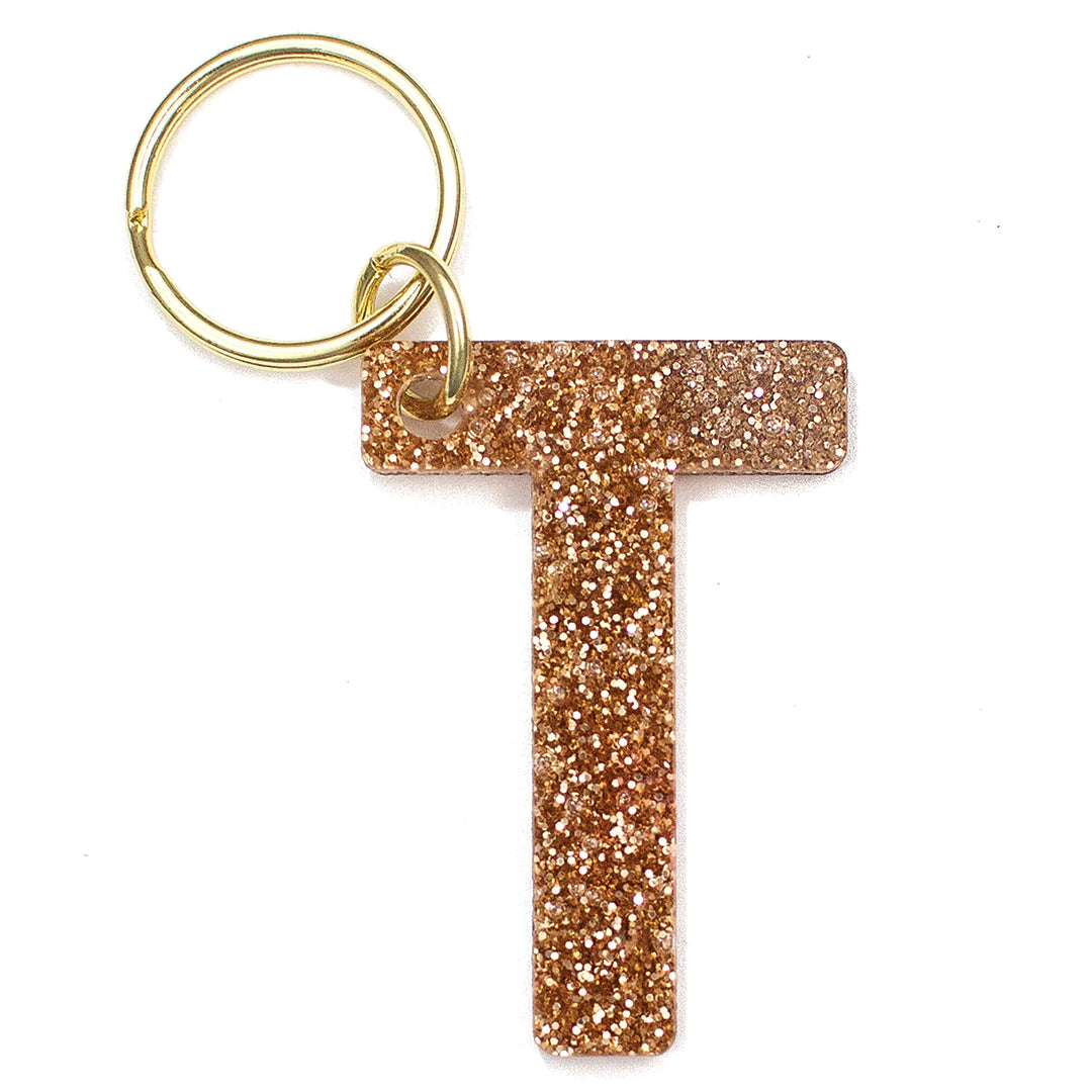 Sparkle Letter Keychain - Custom Initial Keychain for Women & Girls - Perfect for Backpacks, Purses & Gifts - Personalized Name Keyring for Everyday Use