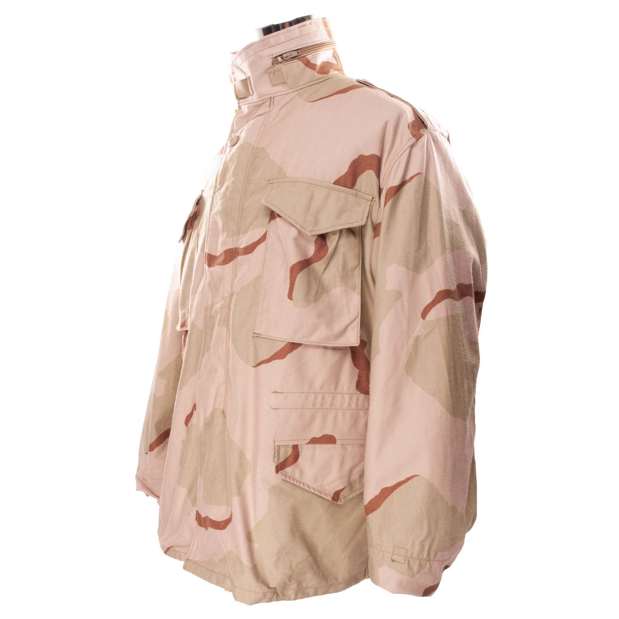 Vintage US Army M65 Field Jacket - Desert Camo 1989 - Large Regular Deadstock NOS - Military Style Outerwear for Outdoor Adventures & Casual Wear