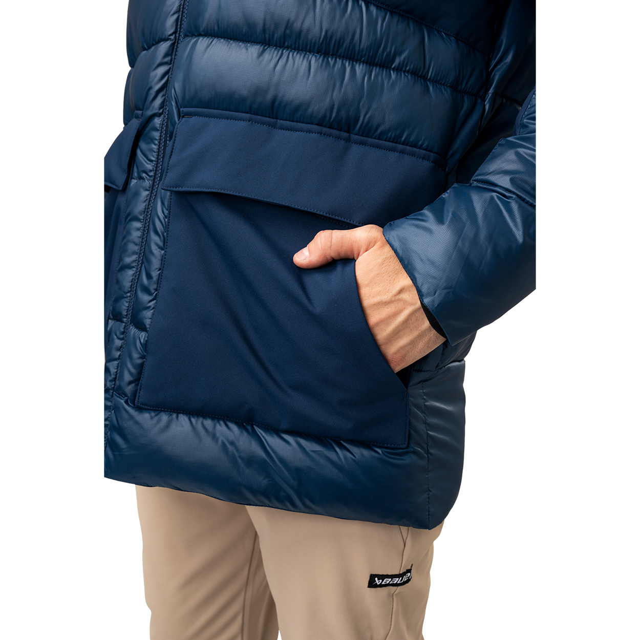 Bauer Hockey Ultimate Puffer Jacket for Men - Lightweight Insulated Winter Coat for Hockey Players & Outdoor Activities