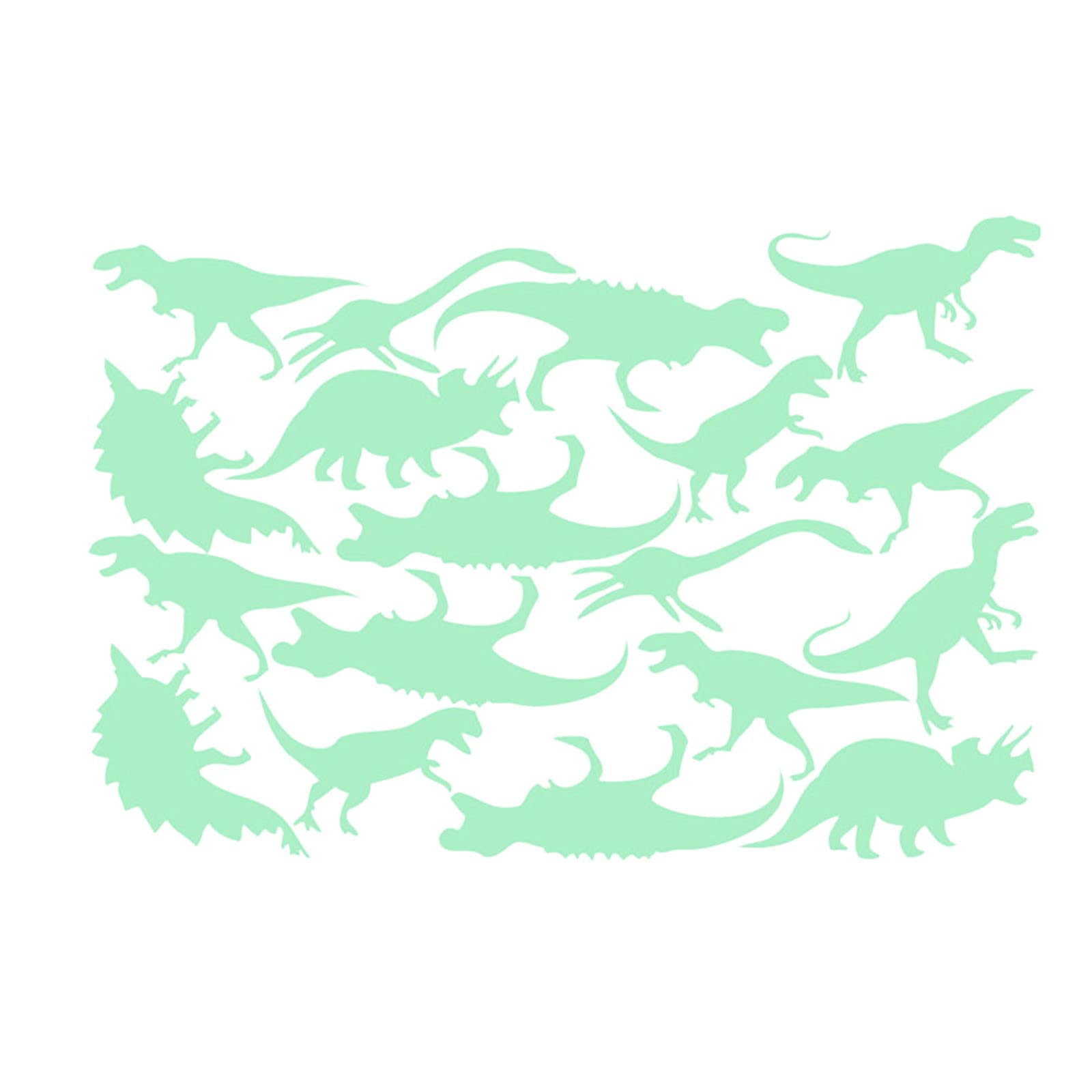 Glow in the Dark Dinosaur Wall Stickers for Kids Room - Cartoon Luminous Wall Decals, Fun Nursery Decor & Inspirational Quote Wall Art - Perfect for Bedrooms, Playrooms, and Birthday Party Decorations