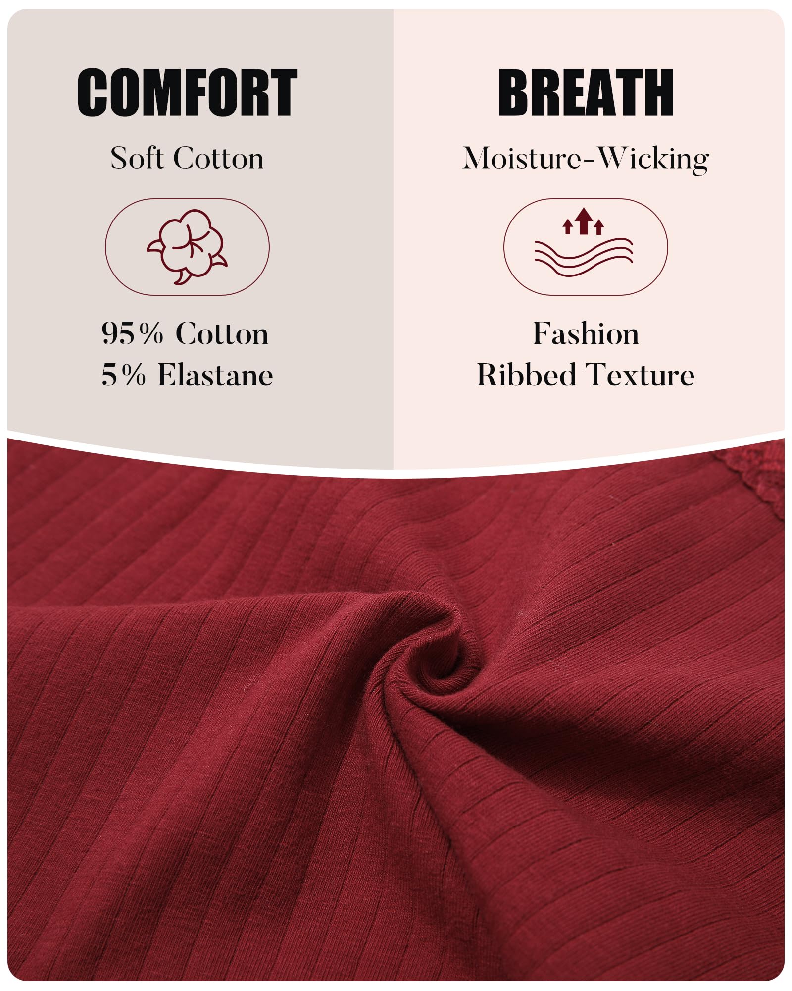 LEVAO Women's Cotton Cheeky Bikini Panties - Lace Trim Stretch Hipster Underwear Multipack (S-XXL) for Everyday Comfort & Sleepwear