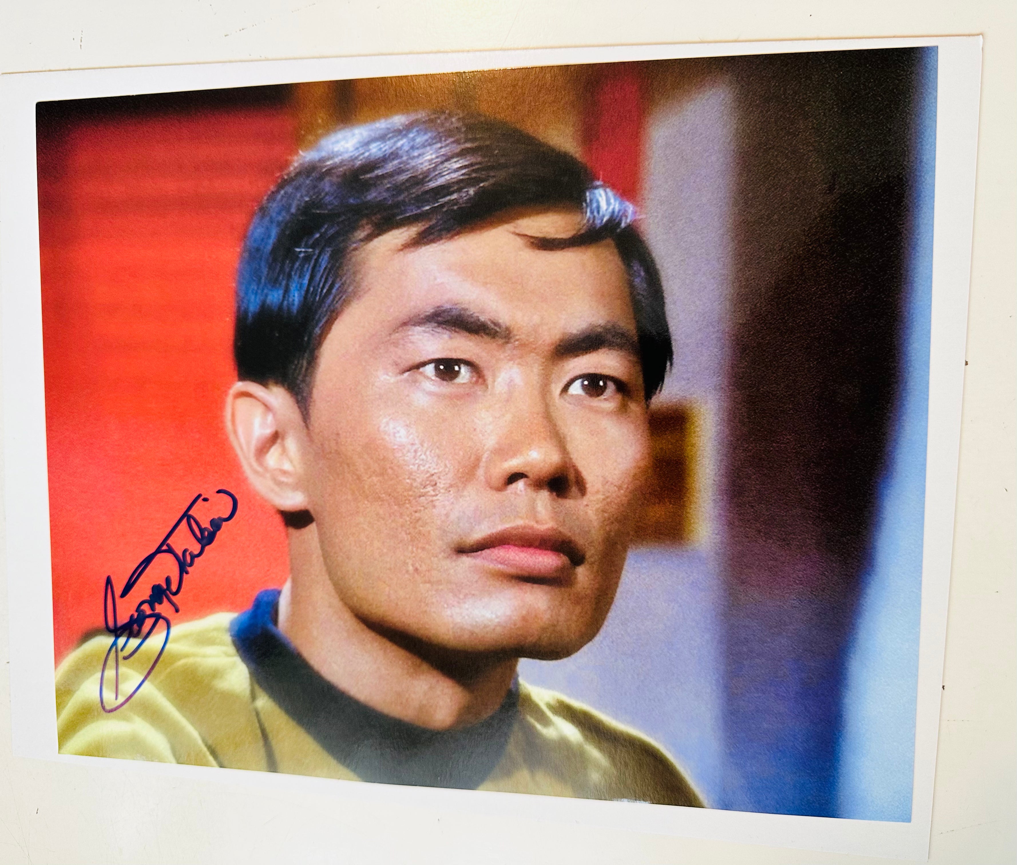 Star Trek George Takei Rare Autographed 8x10 Photo with COA - Perfect for Collectors, Fans, and Sci-Fi Memorabilia Displays