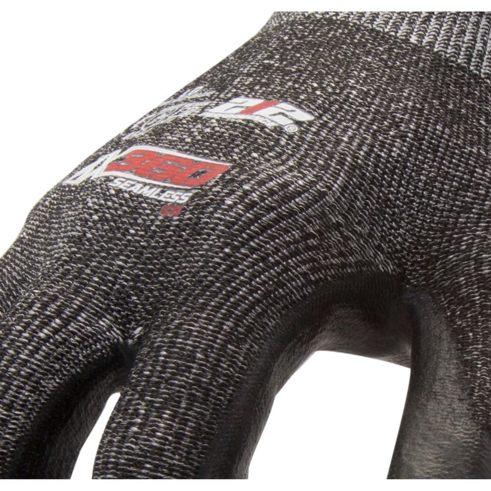 212 Performance AXC5 06 008PR AX360 Foam Nitrile Dipped Cut Resistant Gloves - EN Level 5, ANSI A3 Certified - Small Size in Black/Gray - Ideal for Construction, Metalworking & Food Processing Safety