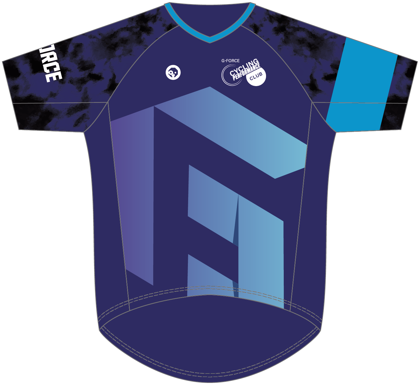 G Force CLUB MTB Top - High Performance Mountain Bike Jersey for Men & Women - Perfect for Trail Riding, Cycling & Outdoor Adventures
