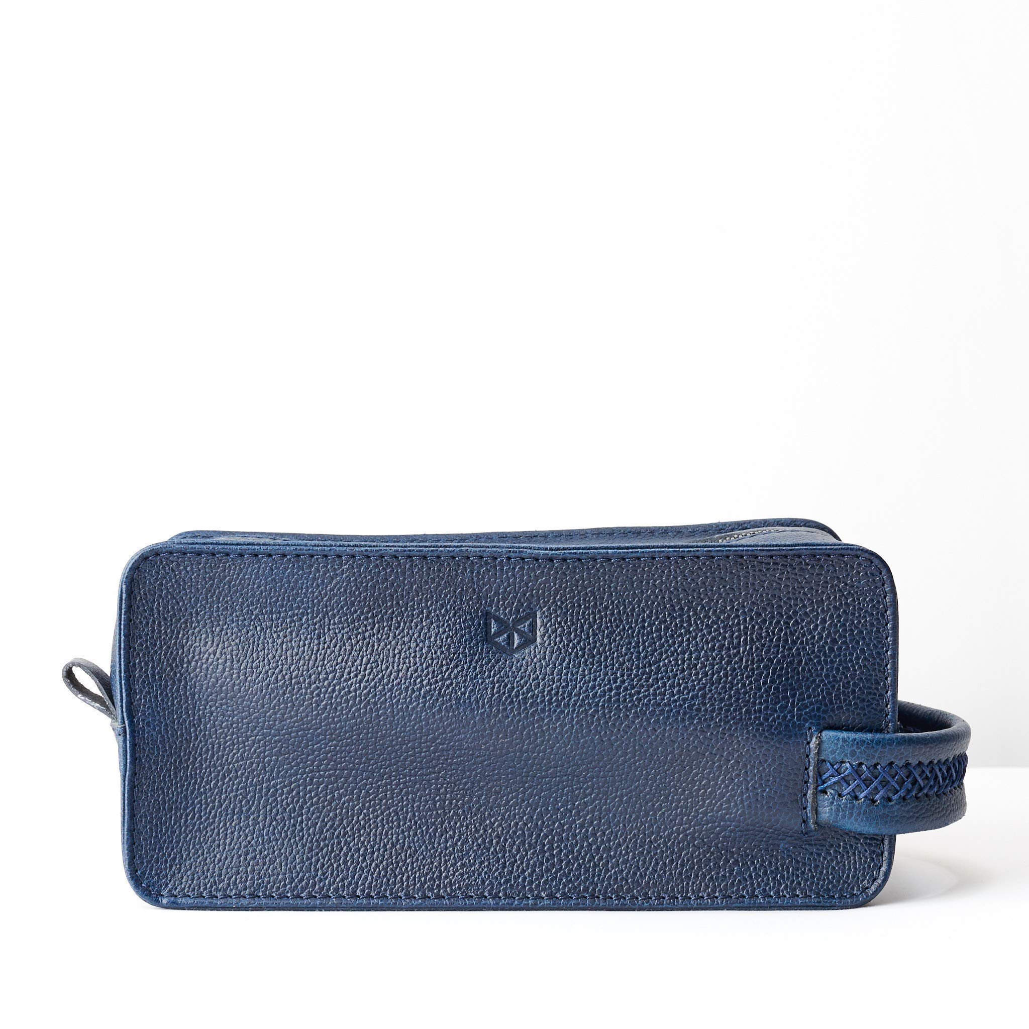 Waterproof Travel Toiletry Bag for Men - Handmade Ocean Blue Dopp Kit, Shaving & Wash Pouch - Perfect Groomsmen Gift & Mens Travel Accessories (Ideal for Camping, Business Trips & Gym Use)
