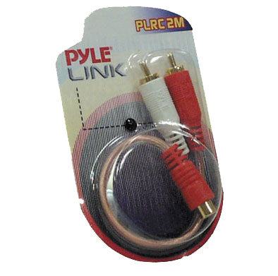 Male to Female RCA Y Splitter Cable - 2 RCA Male to 1 Female Adapter for Audio Video Devices - Perfect for Home Theater, Car Stereo, and Speaker Systems