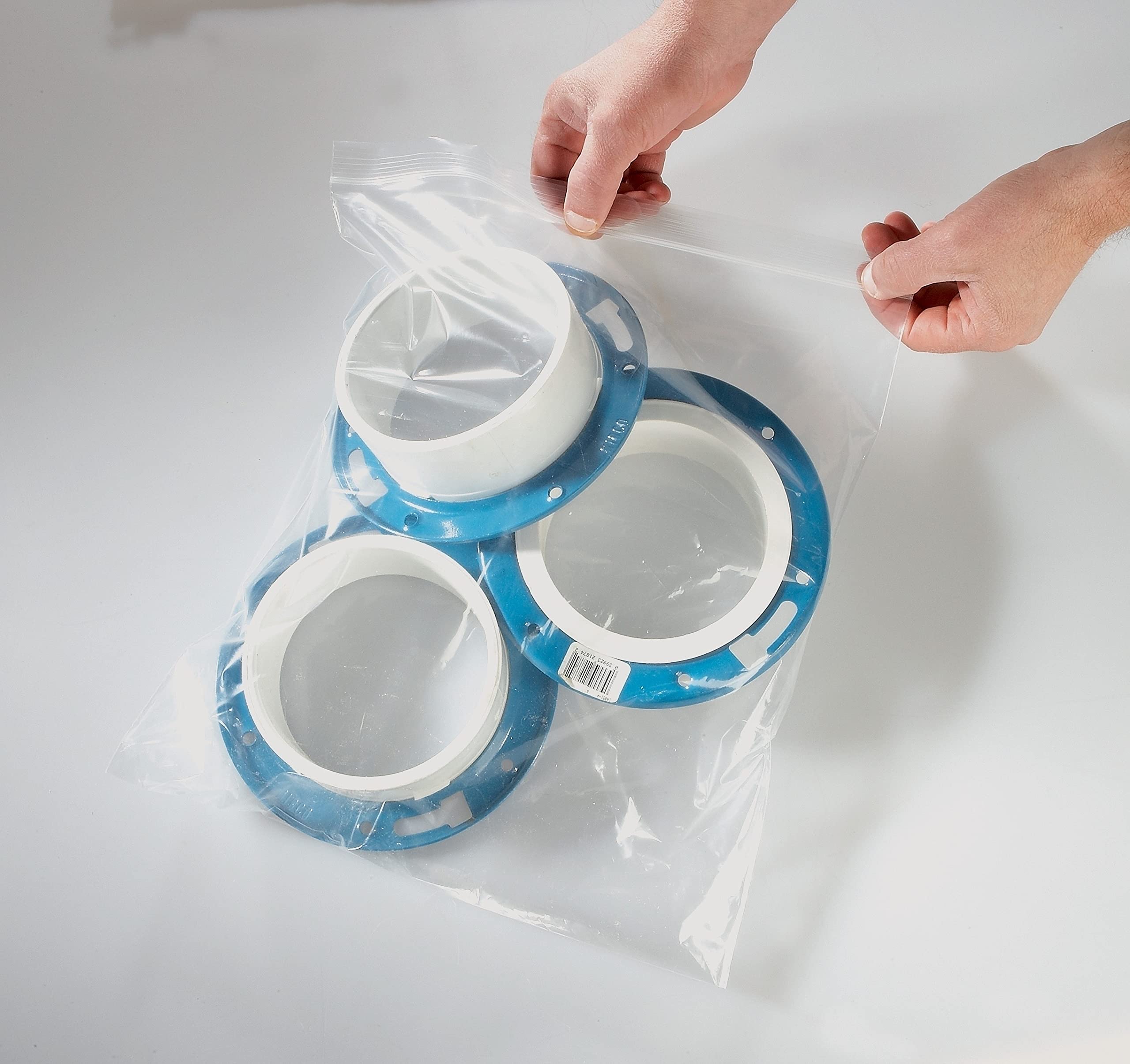 APQ 250 Pack 13x18 Clear Heavy Duty Zipper Bags - 6 Mil Thick Seal Top Polyethylene Storage Bags for Food Service, Industrial Use & Healthcare Needs | Perfect for Meal Prep, Organizing Supplies & Medical Equipment Storage