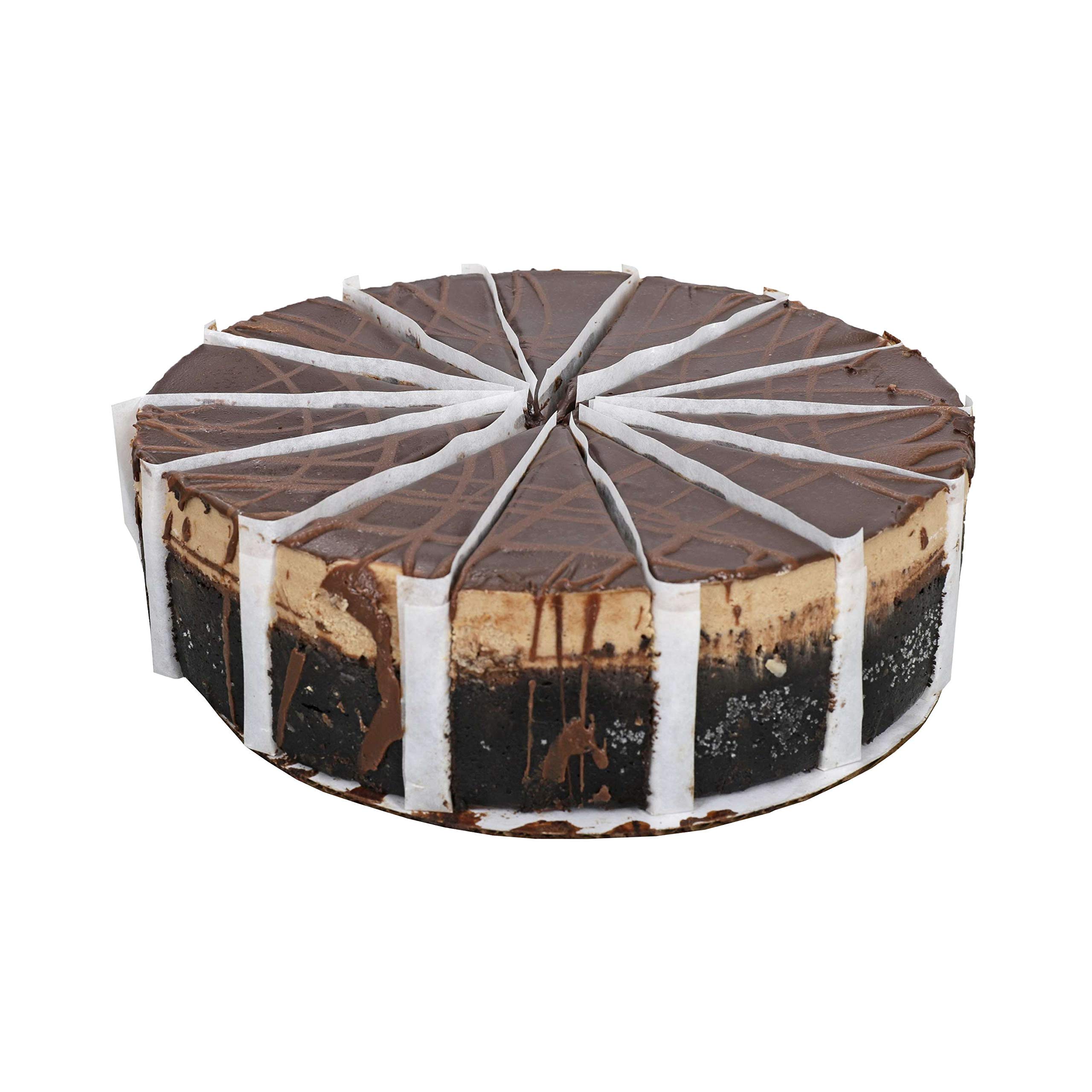 Sweet Street Triple Chocolate Cheesecake - 14 Slices (2 per Case) | Rich Chocolate Dessert for Parties, Holidays & Special Occasions