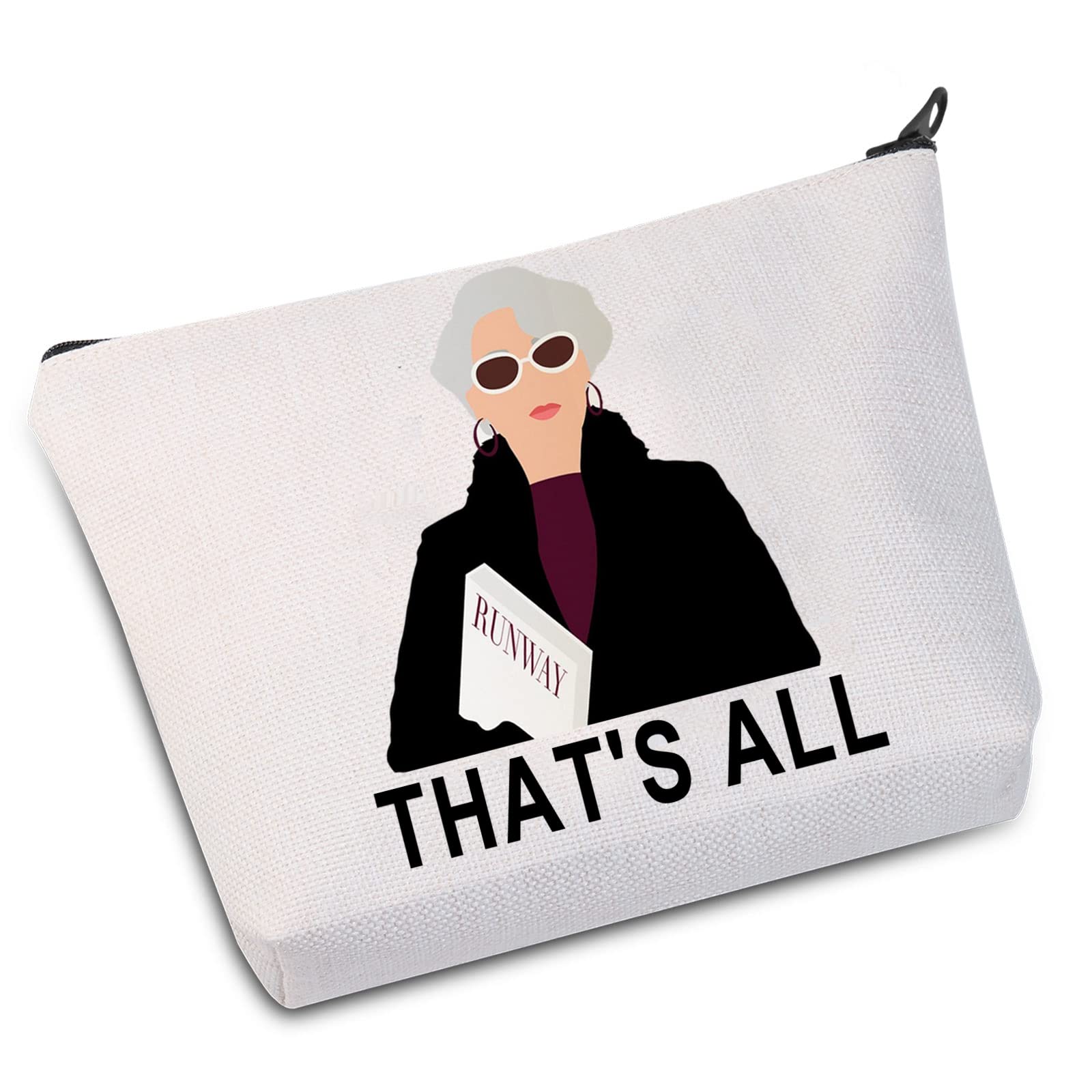 WZMPA Movie Fans Cosmetic Makeup Bag - Cute 'That's All' Printed Zipper Pouch for Women & Girls | Perfect Gift for Film Lovers & Makeup Storage