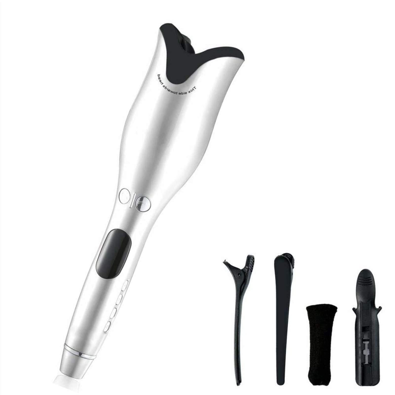 Tyfanag Auto Rotating Ceramic Hair Curler - Automatic Curling Iron Styling Tool with Air Spin Technology for Perfect Curls & Waves (Purple, US Plug) - Salon Quality Styling for Home Use, Parties & Special Occasions